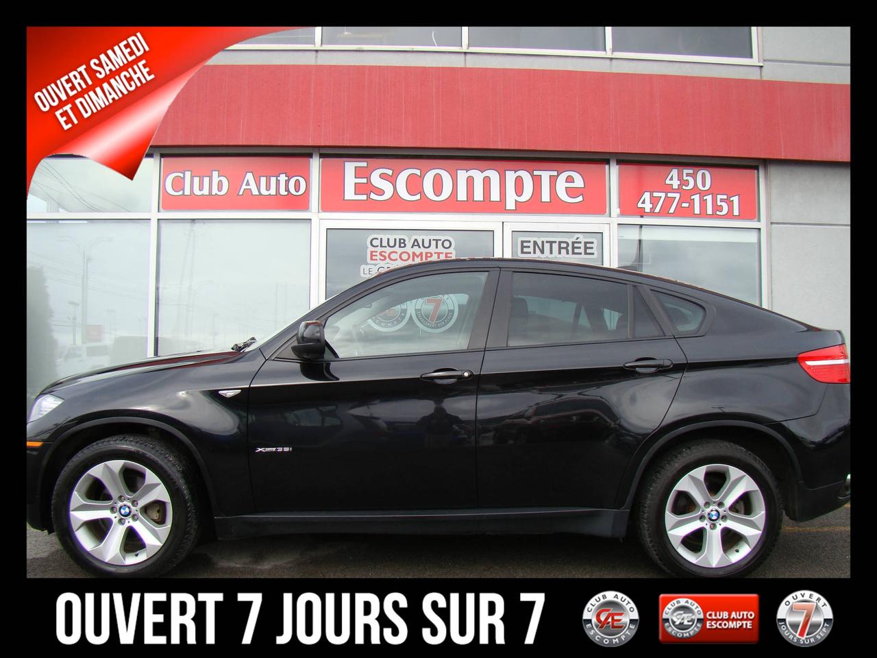 <a href=https://www.clubautoescompte.com/occasion/BMW-X6-2011.html>https://www.clubautoescompte.com/occasion/BMW-X6-2011.html</a>

X6 35I 2011 Dans une condition exceptionnelle. Véhicule jamais accidenté. Véhicule non fumeur. La carrosserie et lintérieur sont immaculés. Bien chaussé également. Il n y a pas de grafigne ou de puck sur la carrosserie......Il est vraiment dans une condition sans reproche. C est modèle haut de gamme avec Système de Navigation, Caméra de recul, Toit ouvrant électrique, Sièges électriques et chauffants...et tellement beaucoup plus......vous référez dans longlet OPTIONS pour connaître tous les options de ce magnifique X6 2011......Voir toutes les photos ci-jointes......

Club Auto Escompte est ouvert les SAMEDIS et DIMANCHES de 09h /15h.  Véhicules doccasion certifiés. Processus rigoureux de remise à neuf de tous nos véhicules d`occasion en inventaire. Les employés affables de chez Club Auto Escompte sont d`une transparence sans faille et vous font la promesse de vous faire vivre une expérience d`achat excitante. Venez constater par vous-même la qualité de tous nos véhicules d`occasion. Service spécialisé de 1ère et 2ème chance au crédit. Club Auto Escompte. Nous répondons aux demandes dinformations par courriel 7/7 jours/semaine.
2875, chemin Gascon Terrebonne. Qc. J7L 3X7