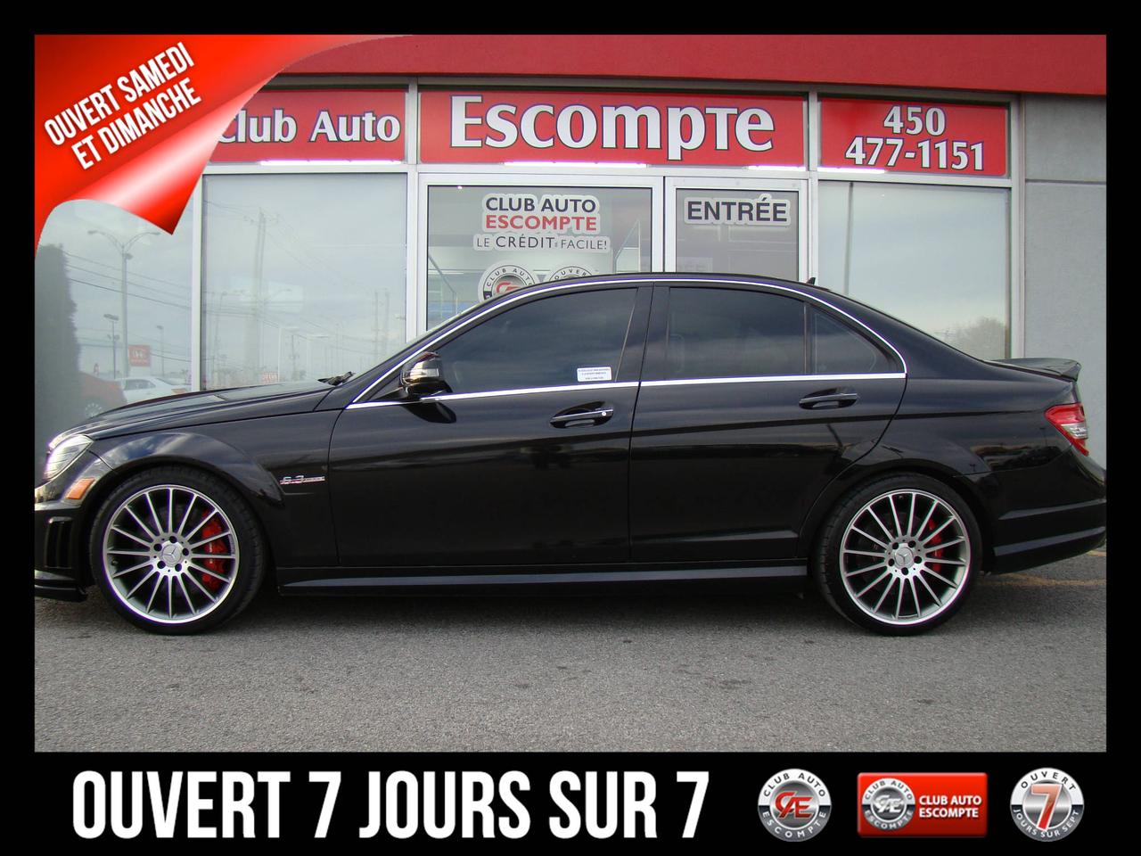 <a href=https://www.clubautoescompte.com/occasion/MercedesBenz-C63_AMG-2009.html>https://www.clubautoescompte.com/occasion/MercedesBenz-C63_AMG-2009.html</a>

Véhicule d exception. Garantie incluse de 1 an ou 12,000 km sur Groupe Moto-propulseur. Très bas kilométrage certifié. Jamais accidenté 1 seul propriétaire. Ce véhicule n a jamais sorti lhiver.....Body kit original. Navigation, Toit panoramique, et tellement plus...... Ce véhicule est dans un état général exceptionnel. Les freins au quatre roues sont neufs.  Aucune grafigne. Aucune scratch. Il est impeccable en tous points. Voir photo ci-jointes et vous référer à la section  OPTIONS pour voir la longue liste d équipements de ce véhicule dexception.

Club Auto Escompte est ouvert les SAMEDIS de 10h/15h et DIMANCHES de 10h / 14h. Véhicules doccasion certifiés. Processus rigoureux de remise à neuf de tous nos véhicules d`occasion en inventaire. Les employés affables de chez Club Auto Escompte sont d`une transparence sans faille et vous font la promesse de vous faire vivre une expérience d`achat excitante. Venez constater par vous-même la qualité de tous nos véhicules d`occasion. Service spécialisé de 1ère et 2ème chance au crédit. Club Auto Escompte. Nous répondons aux demandes dinformations par courriel 7/7 jours/semaine.
2875, chemin Gascon Terrebonne. Qc. J7L 3X7