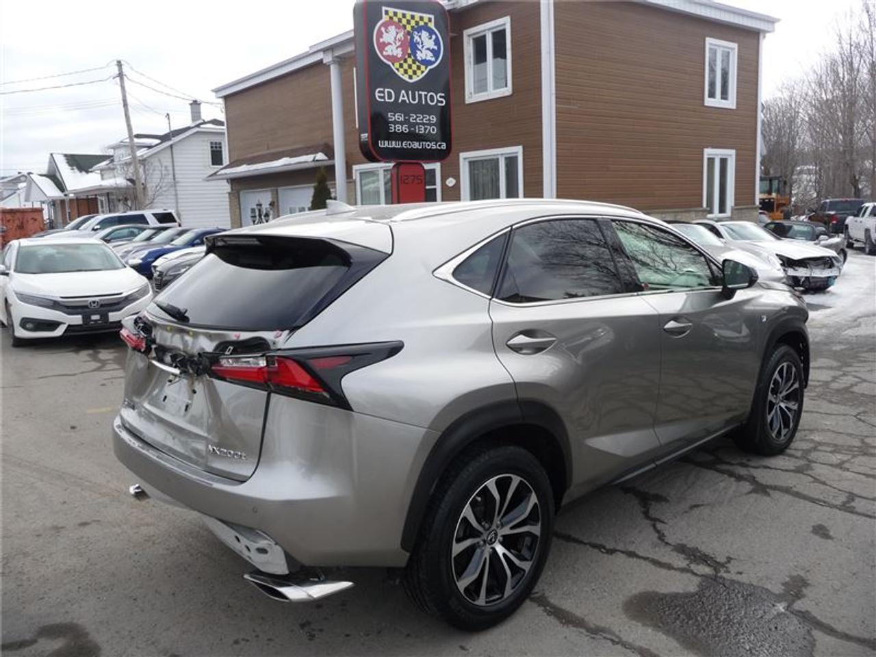<a href=https://www.autoaubaine.com/Lexus-NX 200t-c7019045.html>https://www.autoaubaine.com/Lexus-NX 200t-c7019045.html</a>

véhicule canadien, en marche, accidenté avant, ballon OK, 25670 KM