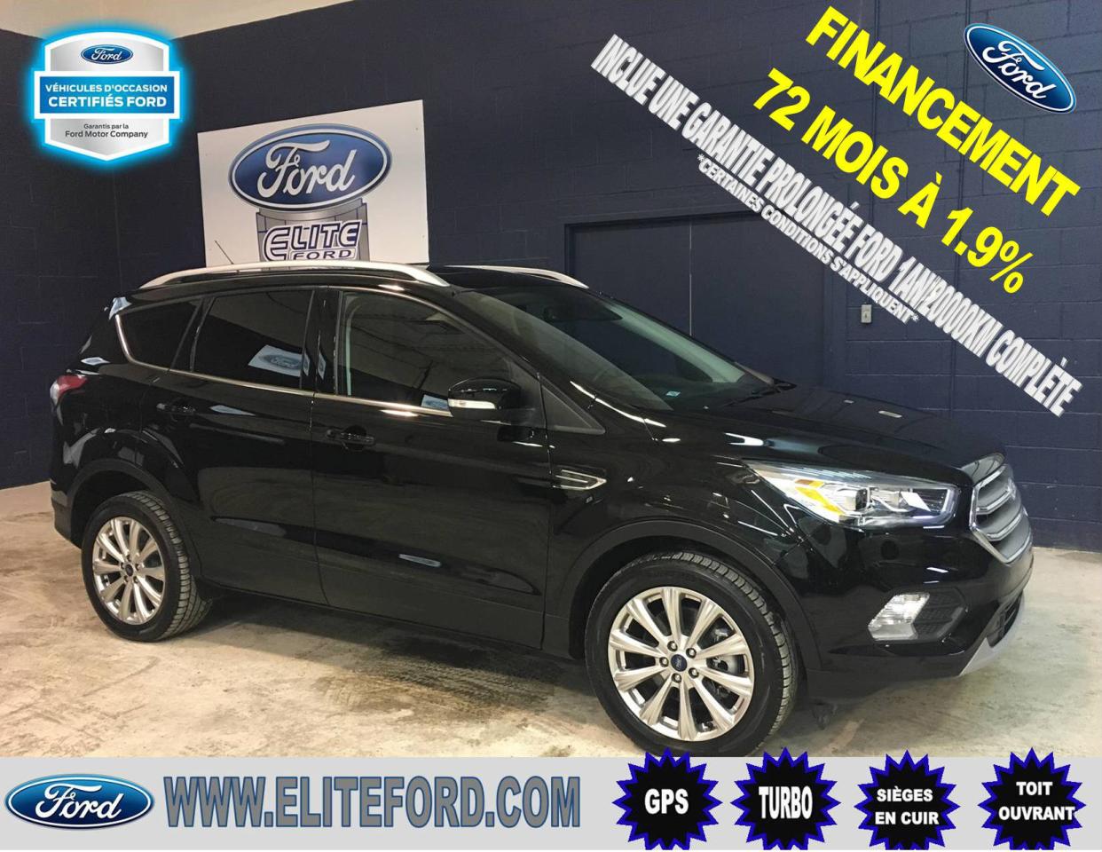 Used 2017 Ford Escape TITANIUM, CUIR, TOIT, GPS,AWD for sale in St-Jérôme, QC