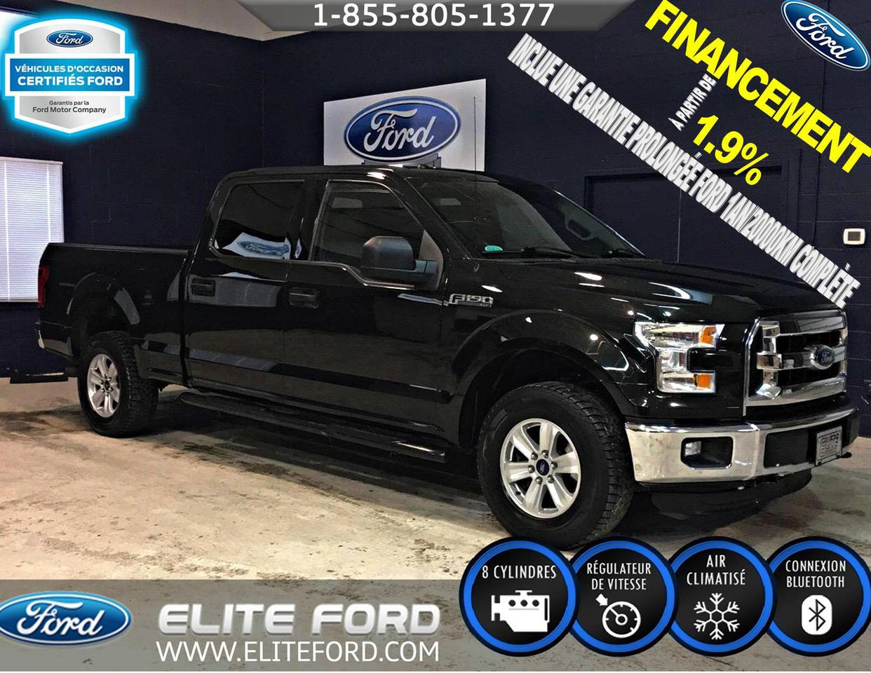 <a href=https://www.eliteford.com/occasion/Ford-F150-2015.html>https://www.eliteford.com/occasion/Ford-F150-2015.html</a>

FORD F-150 2015, XLT, SCREW, 4X4, MOTEUR V8 5.0L, TRANSMISSION AUTOMATIQUE À 6 VITESSES, GROUPE ÉLECTRIQUE, MAGS DE 17 POUCES, MARCHE-PIED, BED LINER, RÉGULATEUR DE VITESSE, BLUETOOTH SYNC, ATTACHE-REMORQUES, CLIMATISATION. *FINANCEMENT À PARTIR DE 1.9%*, PROGRAMME VÉHICULE D OCCASION CERTIFIÉ DISPONIBLE.   ÉLITE FORD DISPOSE d UN VASTE GAMME DE VOITURES, DE CAMIONS ET DE VUS d OCCASION, NOUS COMPTONS PLUS DE 70 VÉHICULES À NOTRE INVENTAIRE. LIVRAISON RAPIDE, FINANCEMENT DISPONIBLE, NOTRE CONCESSION EST FACILE d ACCÈS POUR LES GENS DE SAINT-JÉROME, SAINTE-AGATHE, LACHUTE, BLANVILLE, SAINTE-THÉRÈSE ET LAVAL. ÉLITE FORD VOUS GARANTIE UN SERVICE ADAPTÉ À VOS BESOINS ET DES REPRÉSENTANTS SANS PRESSION. TOUT NOS VÉHICULE ON ÉTÉ INSPECTÉ ET SONT VENDUS AVEC UNE GARANTIE DU MANUFACTURIER ET UNE PROLONGATION EST TOUJOURS DISPONIBLE. NOUS VOUS GARANTISSONS LE MEILLEUR PRIX POUR VOTRE VÉHICULE d ÉCHANGE. 
* Certaines conditions s appliquent détail en succursale.