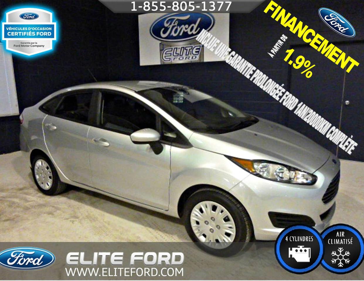 <a href=https://www.eliteford.com/occasion/Ford-Fiesta-2015.html>https://www.eliteford.com/occasion/Ford-Fiesta-2015.html</a>

SUPERBE FORD FIESTA BERLINE AVEC GROUPE S,AIR CLIMATISÉ,RADIO AM/FM,MOTEUR 4 CYLINDRES 1.6 LITRES,TRANSMISSION MANUEL 5 VITESSES,VÉHICULE IMPECCABLE. ÉLITE FORD DISPOSE DUN VASTE GAMME DE VOITURES, DE CAMIONS ET DE VUS DOCCASION, NOUS COMPTONS PLUS DE 70 VÉHICULES À NOTRE INVENTAIRE. LIVRAISON RAPIDE, FINANCEMENT DISPONIBLE, NOTRE CONCESSION EST FACILE DACCÈS POUR LES GENS DE SAINT-JÉROME, SAINTE-AGATHE, LACHUTE, BLANVILLE, SAINTE-THÉRÈSE ET LAVAL. ÉLITE FORD VOUS GARANTIE UN SERVICE ADAPTÉ À VOS BESOINS ET DES REPRÉSENTANTS SANS PRESSION. TOUT NOS VÉHICULE ON ÉTÉ INSPECTÉ ET SONT VENDUS AVEC UNE GARANTIE DU MANUFACTURIER ET UNE PROLONGATION EST TOUJOURS DISPONIBLE. NOUS VOUS GARANTISSONS LE MEILLEUR PRIX POUR VOTRE VÉHICULE DÉCHANGE.   * Certaines conditions sappliquent détail en succursale.