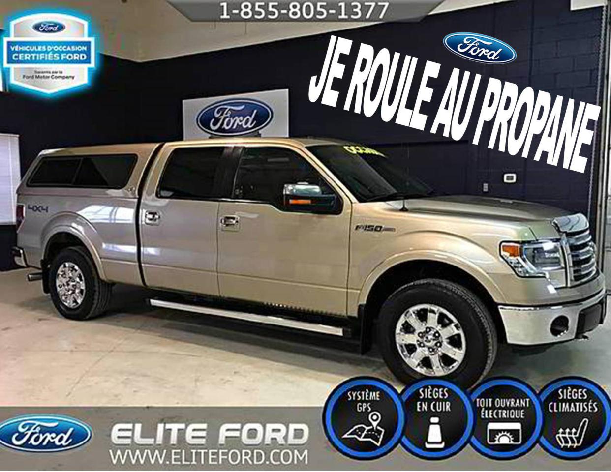 Used 2014 Ford F-150 SCREW, LARIAT, TOIT,GPS, AU PROPANE for sale in St-Jérôme, QC