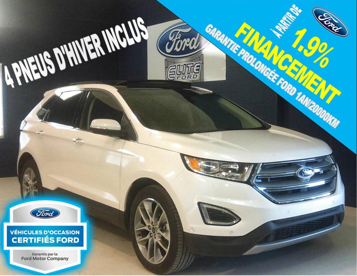 Used 2016 Ford Edge Titanium,cuir,toit,AWD for sale in St-Jérôme, QC