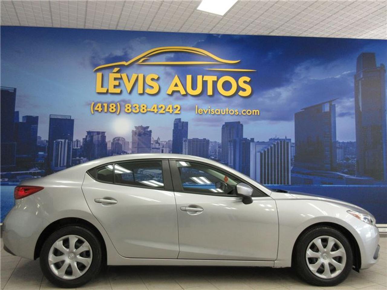 <a href=https://www.autoaubaine.com/Mazda-3-c7021757.html>https://www.autoaubaine.com/Mazda-3-c7021757.html</a>

MAZDA 3 2015 GX SKYACTIV AVEC SEULEMENT 44400 KM CERTIFIÉ (RAPPORT CARPROOF DISPONIBLE) MOTEUR 2.0 LITRES SKYACTIV DEXCELLENTE RÉPUTATION OFFRANT UNE TRÈS BONNE PUISSANCE EN PLUS DÊTRE EXTRÊMEMENT ÉCONOMIQUE. TRANSMISSION 6 VITESSES MANUELLE, ROUE SUR PNEUS DÉTÉ (POSSIBILITÉ DE PNEUS HIVER NEUF AU MONTANT DE 350 $), LECTEUR CD MP3 AVEC PRISE AUXILIAIRE, BLUETOOTH, VOLANT AJUSTABLE ET TÉLESCOPIQUE, GROUPE ÉLECTRIQUE COMPLET, ENTRÉE ET DÉMARRAGE SANS CLEF+PUSH-START, ORDINATEUR DE BORD, RPM, FREIN ABS. BALANCE DE GARANTIE MAZDA 5 ANS OU 100000 KM MOTOPROPULSEUR FINISSANT LE 31 DÉCEMBRE 2019 (GARANTIE PROLONGÉ DISPONIBLE À PRIX IMBATTABLE AVEC LE CAA ET PPP) TAUX DE FINANCEMENT À PARTIR DE SEULEMENT 4.69%. VÉHICULE EXTRÊMEMENT PROPRE A VOIR ABSOLUMENT! POUR PLUS DINFOS CELL:418-554-7565/418-838-4242. NOUS SOMMES SITUÉ AU 4585 BOULEVARD GUILLAUME-COUTURE LÉVIS G6W-6M6.LE PLUS GRAND CHOIX DE VÉHICULES USAGÉS À LÉVIS. AU PLAISIR DE VOUS SERVIR! VISITEZ NOTRE SITE INTERNET WWW.LEVISAUTOS.COM