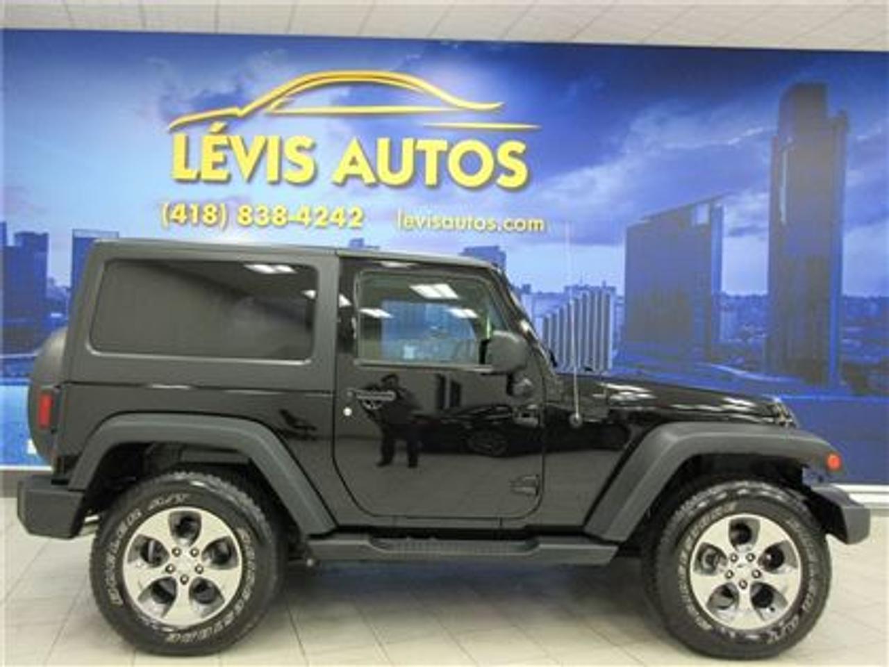 <a href=https://www.autoaubaine.com/Jeep-Wrangler-c6984571.html>https://www.autoaubaine.com/Jeep-Wrangler-c6984571.html</a>

JEEP WRANGLER 2016 TOIT DUR ET SOUPLE INCLUS 4X4 AVEC SEULEMENT 17500 KM CERTIFIÉ ( RAPPORT CARPROOF DISPONIBLE ) MOTEUR V-6 3.6 LITRES PENTASTAR OFFRANT UNE EXCELLENTE PUISSANCE EN PLUS DETRE DURABLE ET ÉCONOMIQUE.TRANSMISSION AUTOMATIQUE AVEC LE MODE SHIFTRONIC.MAGS 18 POUCES A LÉTAT NEUF,AIR-CLIMATISÉ,PHARES ANTI-BROUILLARD,CRUISE CONTROL,LECTEUR CD MP3,VOLANT AJUSTABLE.GARANTIE DE 1 AN OU 15000 KM MOTOPROPULSEUR INCLUS ( GARANTIE PROLONGÉ DISPONIBLE A PRIX IMBATTABLE AVEC LE CAA ET PPP ) TAUX DE FINANCEMENT A PARTIR DE SEULEMENT 4.69 %.VÉHICULE A LÉTAT NEUF A VOIR ABSOLUMENT AYANT DÉJA ÉTÉ ACCIDENTÉ ET RÉPARÉ !Pour plus info cell:418-554-7565/418-838-4242. NOUS SOMMES SITUÉ AU 4585 BOULEVARD GUILLAUME-COUTURE LÉVIS G6W-6M6.LE PLUS GRAND CHOIX DE VEHICULE USAGE A LEVIS.AU PLAISIR DE VOUS SERVIR.WWW.LEVISAUTOS.COM