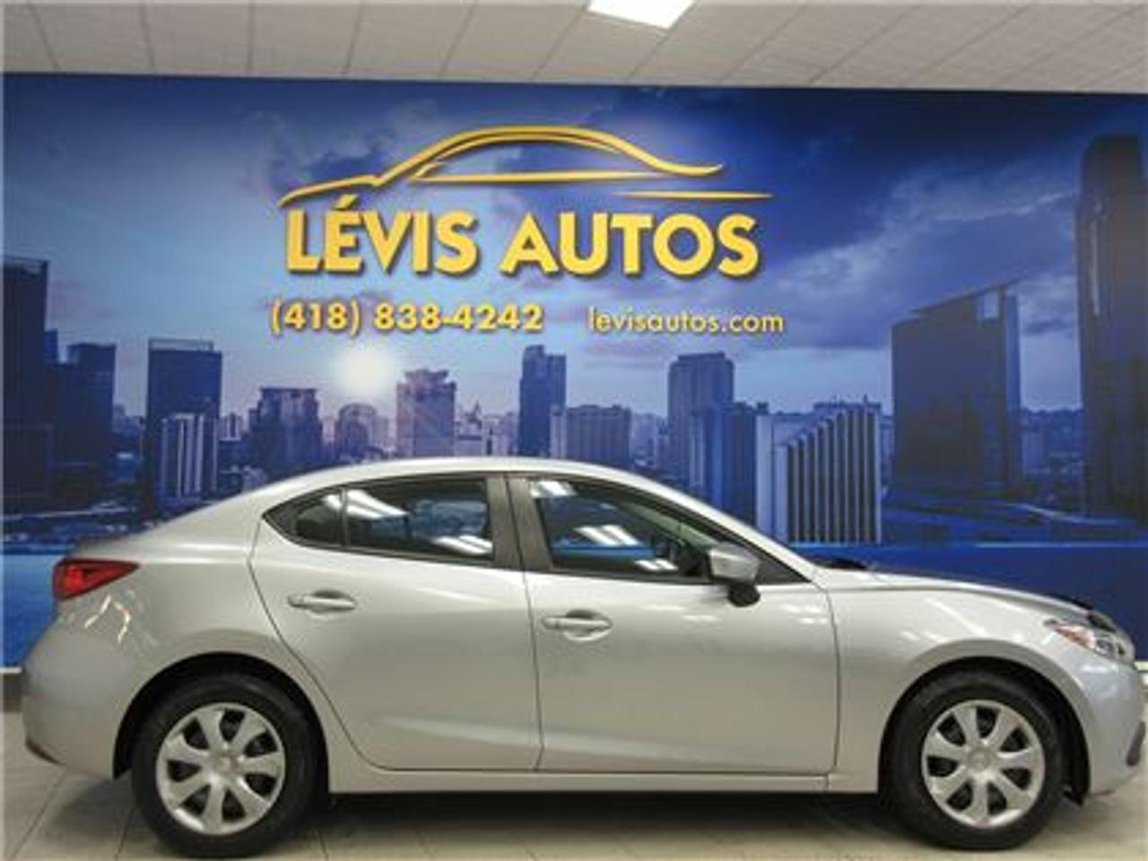 <a href=https://www.autoaubaine.com/Mazda-3-c7020367.html>https://www.autoaubaine.com/Mazda-3-c7020367.html</a>

MAZDA 3 2015 GX SKYACTIV AVEC SEULEMENT 60300 KM CERTIFIÉ ET NAYANT JAMAIS ÉTÉ ACCIDENTÉ (RAPPORT CARPROOF DISPONIBLE) MOTEUR 2.0 LITRES SKYACTIV DEXCELLENTE RÉPUTATION OFFRANT UNE TRÈS BONNE PUISSANCE EN PLUS DÊTRE EXTRÊMEMENT ÉCONOMIQUE. TRANSMISSION 6 VITESSES MANUELLE, ROUE SUR PNEUS DHIVER, LECTEUR CD MP3 AVEC PRISE AUXILIAIRE, BLUETOOTH, VOLANT AJUSTABLE ET TÉLESCOPIQUE, GROUPE ÉLECTRIQUE COMPLET, ENTRÉE ET DÉMARRAGE SANS CLEF+PUSH-START, ORDINATEUR DE BORD, RPM, FREIN ABS. BALANCE DE GARANTIE MAZDA 5 ANS OU 100000 KM MOTOPROPULSEUR FINISSANT LE 27 JANVIER 2020 (GARANTIE PROLONGÉ DISPONIBLE À PRIX IMBATTABLE AVEC LE CAA ET PPP) TAUX DE FINANCEMENT À PARTIR DE SEULEMENT 4.69%. VÉHICULE EXTRÊMEMENT PROPRE A VOIR ABSOLUMENT! POUR PLUS DINFOS CELL:418-554-7565/418-838-4242. NOUS SOMMES SITUÉ AU 4585 BOULEVARD GUILLAUME-COUTURE LÉVIS G6W-6M6.LE PLUS GRAND CHOIX DE VÉHICULES USAGÉS À LÉVIS. AU PLAISIR DE VOUS SERVIR! VISITEZ NOTRE SITE INTERNET WWW.LEVISAUTOS.COM