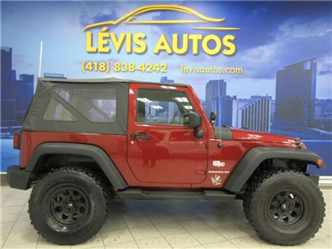 <a href=https://www.autoaubaine.com/Jeep-Wrangler-c6988845.html>https://www.autoaubaine.com/Jeep-Wrangler-c6988845.html</a>

JEEP WRANGLER 2010 4X4 AVEC SEULEMENT 117300 KM CERTIFIÉ ET NAYANT JAMAIS ÉTÉ ACCIDENTÉ ( RAPPORT CARPROOF DISPONIBLE ) MOTEUR V-6 3.8 LITRES OFFRANT UNE EXCELLENTE PUISSANCE EN PLUS DETRE DURABLE.TRANSMISSION 6 VITESSES MANUEL.MAGS 16 POUCES SUR PNEUS LT 315/70/16,ATTACHE REMORQUE,PHARES ANTI-BROUILLARD,ATTACHE REMORQUE,LECTEUR CD MP3,VOLANT AJUSTABLE.GARANTIE DE 1 MOIS OU 1700 KM MOTOPROPULSEUR ( GARANTIE PROLONGÉ DISPONIBLE A PRIX IMBATTABLE AVEC LE CAA ET PPP ) TAUX DE FINANCEMENT A PARTIR DE SEULEMENT 4.69 %.VÉHICULE EXTREMEMENT PROPRE EN PLUS DAVOIR UN TRES BEAU LOOK A VOIR ABSOLUMENT !Pour plus info cell:418-554-7565/418-838-4242. NOUS SOMMES SITUÉ AU 4585 BOULEVARD GUILLAUME-COUTURE LÉVIS G6W-6M6.LE PLUS GRAND CHOIX DE VEHICULE USAGE A LEVIS.AU PLAISIR DE VOUS SERVIR.WWW.LEVISAUTOS.COM