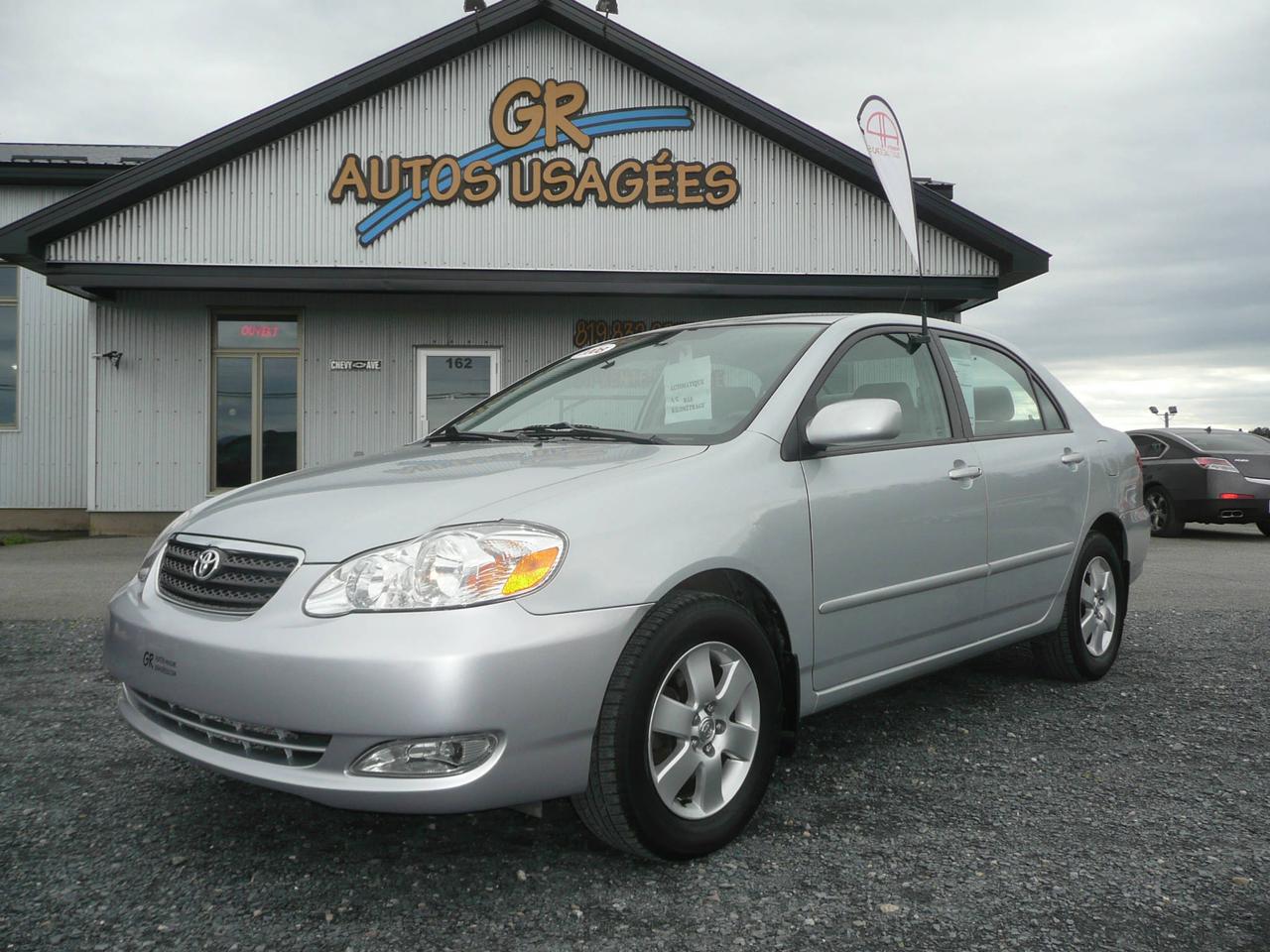 <a href=https://www.autoaubaine.com/Toyota-Corolla-c6927272.html>https://www.autoaubaine.com/Toyota-Corolla-c6927272.html</a>

72 326 KM!!! Automatique, A|C, volant ajustable, fenêtres électrique, miroirs électrique, verrouillage électrique, régulateur de vitesse, lumières anti brouillard et mags. 
FINANCEMENT ET CRÉDIT ALTERNATIF DISPONIBLE
Pour nous joindre par téléphone au 819-832-2952, par message texte au 819-212-3636 ou au www.grautosusagees.com