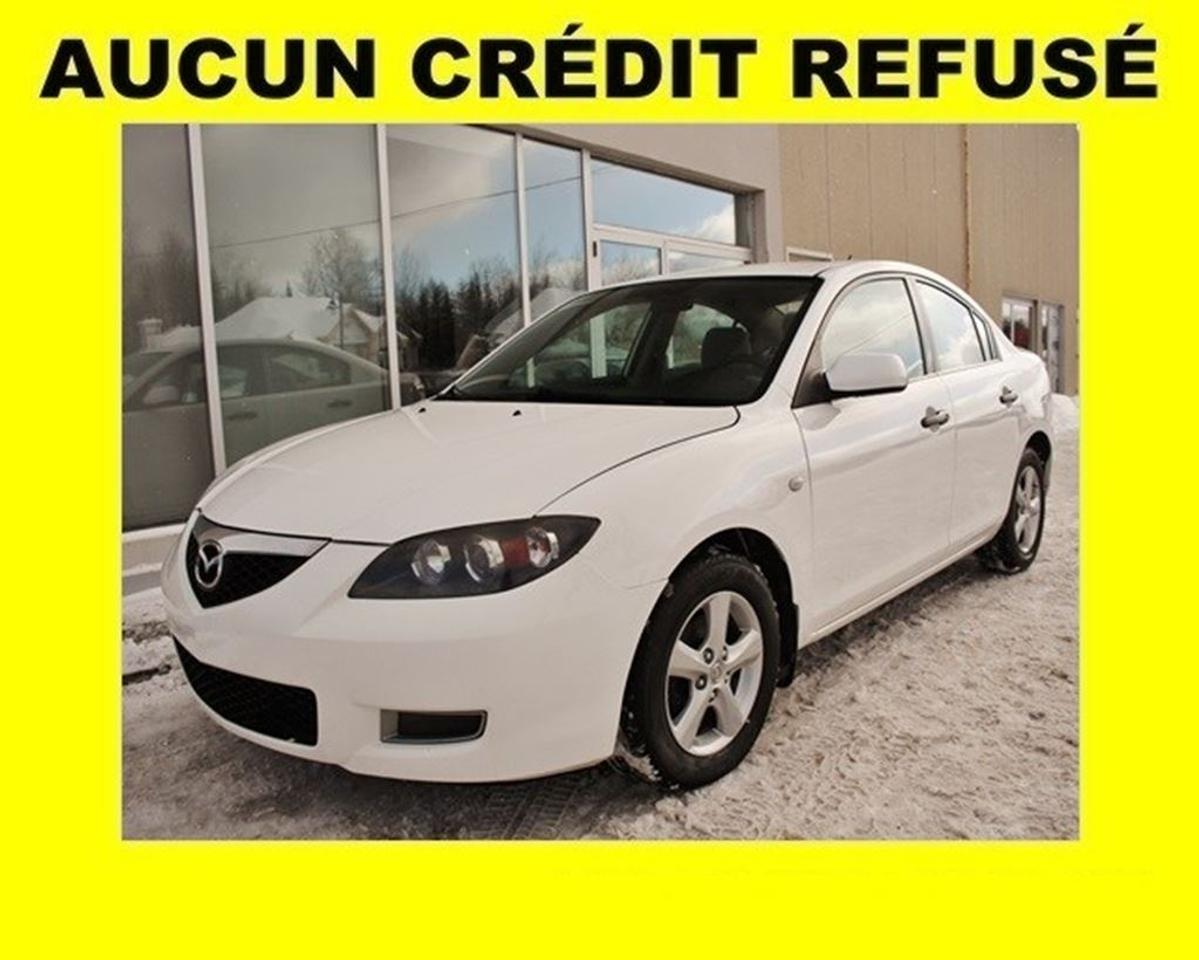 <a href=https://www.stjeromeautodepot.com/occasion/Mazda-3-2009.html>https://www.stjeromeautodepot.com/occasion/Mazda-3-2009.html</a>

**Rapport dhistorique CERTIFIÉ  **Véhicule disponible pour une DURÉE LIMITÉE  **Programme 100% approuvé et 0$ comptant UNIQUE (financement facile et rapide)**APPROBATION en 10 minutes / 250 plans de financement disponibles  **Programme TRANQUILITÉ DESPRIT CERTIFIÉ et remise à neuf offert  **Prêt pour LIVRAISON IMMÉDIATE  **ON REPREND TOUT EN ÉCHANGE : Autos, camions, VTT, motos, motoneiges, bateaux, VR et plus  **Jusquà 35% DE PLUS que la valeur du marché pour votre échange  **LIVRAISON PARTOUT au Québec et au Canada  **Informez-vous! + de 500 AUTRES VÉHICULES et camions doccasion sur place. Plus de 6000 autres disponibles sur demande    **WE SPEAK ENGLISH TOO! SO DONT HESITATE TO CALL US OR TO COME SEE US    **Jantes aluminium  **Commandes audio au volant  **Climatiseur  **Télédéverrouillage  **Prises de courant 12V  **Et beaucoup plus!    **Aluminium Mags  **Mounted steering wheels audio controls  **A/C clean system  **Remote keyless entry  **12V power outlets  **And much more!    **Certified CarProof report  **Vehicle available for a LIMITED TIME  **EXCLUSIVE 100% approved credit and $0 cash down Program (easy financing)  **BE APPROVED in 10 minutes / 250 financing plans  **Ready for FAST DELIVERY  **WE TAKE ALL TRADE-INS: cars, trucks, ATVS, snowmobiles, motorcycles, boats, RV and more.**Up to 35% MORE for your trade-in  **DELIVERY EVERYWHERE in Quebec and Canada  **Contact us! More than 500 OTHER CARS, SUV and trucks available.    Nos conseillers certifiés et professionnels sauront vous offrir une expérience dachat personnalisée et conviviale pour lachat de votre nouveau véhicule. Certains accessoires additionnels en sus. Bien que nous ayons pris toutes les mesures raisonnables pour nous assurer de la précision des renseignements fournis, nous ne sommes pas responsables de toute erreur ou omission. Veuillez contre-vérifier les renseignements auprès de lun de nos experts. Dans le cas où un véhicule publié contiendrait des renseignements inexacts à cause dune erreur typographique, photographique, sur le prix ou autre, le concessionnaire se réserve le droit de refuser ou dannuler toute demande. Contactez-nous aussi pour en savoir plus sur nos rabais additionnels en concession.  VERSIONS DISPONIBLES : GX, GS, GT, MazdaSpeed3    Our certified and professional consultants will offer you a personalized and user-friendly purchasing experience for your new vehicle. Although we have taken all reasonable steps to ensure the accuracy of the information provided, we are not responsible for any errors or omissions. Please check with one of our experts. In the event that a published vehicle contains inaccurate information due to a typographical, photographic, price or other error, the dealer reserves the right to refuse or cancel any request. Contact us to learn more about our additional dealer discounts