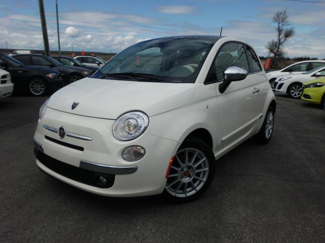 Used 2012 Fiat 500 Cuir Rouge, Toit for sale in Carignan, QC