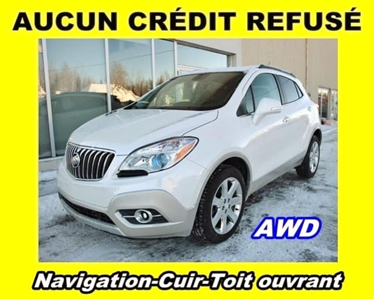 <a href=https://www.stjeromeautodepot.com/occasion/Buick-Encore-2016.html>https://www.stjeromeautodepot.com/occasion/Buick-Encore-2016.html</a>

**RAPPORT DHISTORIQUE + DINSPECTION CERTIFIÉ  **OFFERT POUR UNE DURÉE LIMITÉE  **PROGRAMME 100% APPROUVÉ UNIQUE + FINANCEMENT FACILE  **APPROBATION EN 10 MINUTES / 250 PLANS DE FINANCEMENT DISPONIBLES  **PRÊT POUR LIVRAISON IMMÉDIATE  **JUSQUÀ 2000$ DE PLUS POUR VOTRE ÉCHANGE. NOUS VOULONS LACHETER!  **LIVRAISON PARTOUT AU QUÉBEC ET AU CANADA  **INFORMEZ-VOUS! + DE 500 AUTRES VÉHICULES ET CAMIONS DOCCASION SUR PLACE. PLUS DE 6000 DISPONIBLES SUR DEMANDE.    **Intérieur en cuir  **Toit ouvrant  **Système de navigation  **Caméra de recul  **Connexion Bluetooth / Mains libres  **Jantes aluminium  **Sièges chauffants  **Écran tactile 8.4 po  **Commandes audio au volant  **Groupe électrique complet  **Climatiseur  **Régulateur de vitesse  **Télédéverrouillage  **Prises de courant 12V  **Ports USB  **Et beaucoup plus!    **ENGLISH DESCRIPTION BELOW**    **Leather interior  **Sunroof  **Navigation system  **Rear camera  **Bluetooth connection / Hands-free device  **Aluminium Mags  **Heated seats  **Mounted steering wheels audio controls  **8.4 inch touch screen  **Power windows  **A/C clean system  **Cruise control  **Remote keyless entry  **12V power outlets  **USB ports  **And much more!    **CARPROOF + INSPECTION CERTIFIED REPORT  **LIMITED OFFER  **100% APPROVED CREDIT PROGRAM / EASY FINANCING  **10 MINUTES APPROVAL / 250 FINANCING PLANS  **READY FOR INSTANT DELIVERY  **UP TO $2000 MORE FOR YOUR TRADE-IN. WE WANT IT!  **DELIVERY EVERYWHERE IN QUEBEC AND CANADA  **CONTACT US! MORE THAN 500 OTHER CARS, SUV AND TRUCKS AVAILABLE.    Nos conseillers certifiés et professionnels sauront vous offrir une expérience dachat personnalisée et conviviale pour lachat de votre nouveau véhicule. Certains accessoires additionnels en sus. Bien que nous ayons pris toutes les mesures raisonnables pour nous assurer de la précision des renseignements fournis, nous ne sommes pas responsables de toute erreur ou omission. Veuillez contre-vérifier les renseignements auprès de lun de nos experts. Dans le cas où un véhicule publié contiendrait des renseignements inexacts à cause dune erreur typographique, photographique, sur le prix ou autre, le concessionnaire se réserve le droit de refuser ou dannuler toute demande. Contactez-nous aussi pour en savoir plus sur nos rabais additionnels en concession.    Modéle disponible CX, CXL, PREMIUM, 4X4, LEATHER, Navigation