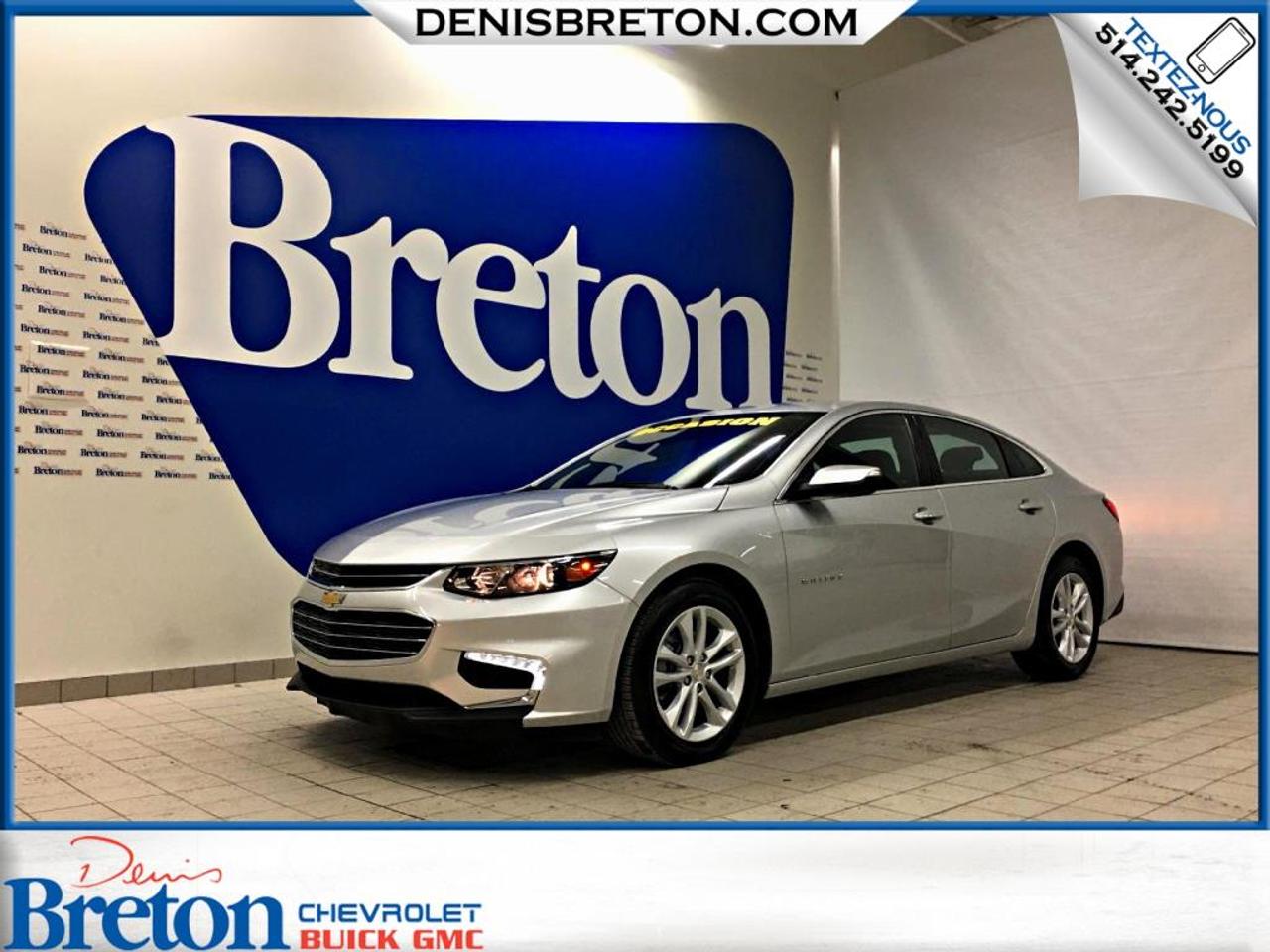 <a href=https://www.denisbreton.com/occasion/Chevrolet-Malibu-2017.html>https://www.denisbreton.com/occasion/Chevrolet-Malibu-2017.html</a>

CHEVROLET MALIBU LT 2017 TURBO | MOTEUR 4 CYL TURBO - AUTOMATIQUE - GROUPE ÉLECTRIQUE - WIFI 4G LTE - CAMÉRA DE RECUL - RADIO SATÉLLITE - ONSTAR - ET ENCORE PLUS.

***SERVICE DIMMATRICULATION SUR PLACE!***CARPROOF INCLUS AVEC TOUT NOS VÉHICULES!***POSSIBILITÉ DAJOUTÉ UNE GARANTIE PROLONGÉ***FINANCEMENT À PARTIR DE 0.9% ET JUSQUÀ 84 MOIS SUR MODÈLES SÉLECTIONNÉS***100% APPROUVÉ*** 1ière, 2ième ET 3ième CHANCE AU CRÉDIT!***LE MEILLEUR PRIX POUR VOTRE ÉCHANGE!***PRIVILÈGE DÉCHANGE 30 JOURS ET/OU 2500 KM***RABAIS ÉTUDIANT DE 500$***

***ACHETEZ EN TOUTE CONFIANCE CHEZ Denis Breton Chevrolet Buick GMC de St-Eustache qui vous offre un vaste inventaire de véhicules certifiés, inspectés rigoureusement en 150 points et remis à neuf selon les normes GM! Après plus de 20 ans, nous sommes LA RÉFÉRENCE! Situé à MI-CHEMIN entre Saint-Jérôme et Laval! 15 min au nord de Montréal! Venez nous rencontrer sur place, il nous fera plaisir de vous servir!!! Contactez nous au 1-866-981-2564

VISITEZ-NOUS SUR FACEBOOK! https://www.facebook.com/denisbretonchevroletbuickgmc/


***FINANCING FROM 0.9% AND UP TO 84 MONTHS ON SELECTED VEHICULES***100% APPROVED***1ST, 2ND AND 3RD CHANCE AT CREDIT!***BEST PRICE FOR YOUR EXHANGE!***30 DAYS OR 2500KM TRADE PRIVILEGE!***500$ STUDENT DISCOUNT!!!

***BUY WITH CONFIDENCE At Denis Breton Chevrolet Buick GMC in St-Eustache which offers a large inventory of certified vehicles rigorously inspected on 150 points and refurbished according to the GM standards! After more than 20 years, we are THE REFERENCE! Located BETWEEN Saint-Jerome and Laval! 15 min north of Montreal! Visit us on site, well be happy to serve you!
Contact us at 1-866-981-2564

VISIT US ON FACEBOOK!
https://www.facebook.com/denisbretonchevroletbuickgmc/
