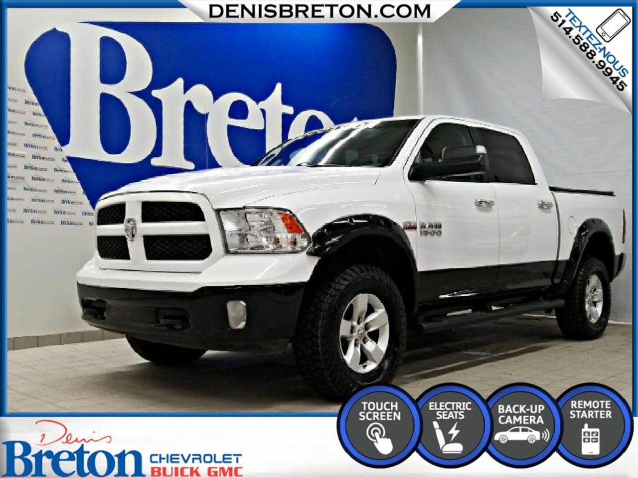 <a href=https://www.denisbreton.com/occasion/RAM-1500-2014.html>https://www.denisbreton.com/occasion/RAM-1500-2014.html</a>

DODGE RAM 1500 HEMI 5.7 CREW CAB | 4 PNEUS NEUF HOMOLOGUÉ 4 SAISONS AMP TERRAIN GRIPPER - 4X4 - CAMÉRA DE RECUL - DÉMARREUR À DISTANCE - GROUPE ÉLECTRIQUE - MIRROIRS DE REMORQUAGE ÉLECTRIQUE -  AIR CLIMATISÉ - COMMANDE AU VOLANT - ÉCRAN TACTILE ET PLUS ENCORE!


***SERVICE DIMMATRICULATION SUR PLACE!***CARPROOF INCLUS AVEC TOUT NOS VÉHICULES!***POSSIBILITÉ DAJOUTÉ UNE GARANTIE PROLONGÉ***FINANCEMENT À PARTIR DE 0.9% ET JUSQUÀ 84 MOIS SUR MODÈLES SÉLECTIONNÉS***100% APPROUVÉ*** 1ière, 2ième ET 3ième CHANCE AU CRÉDIT!***LE MEILLEUR PRIX POUR VOTRE ÉCHANGE!***PRIVILÈGE DÉCHANGE 30 JOURS ET/OU 2500 KM***RABAIS ÉTUDIANT DE 500$***

***ACHETEZ EN TOUTE CONFIANCE CHEZ Denis Breton Chevrolet Buick GMC de St-Eustache qui vous offre un vaste inventaire de véhicules certifiés, inspectés rigoureusement en 150 points et remis à neuf selon les normes GM! Après plus de 20 ans, nous sommes LA RÉFÉRENCE! Situé à MI-CHEMIN entre Saint-Jérôme et Laval! 15 min au nord de Montréal! Venez nous rencontrer sur place, il nous fera plaisir de vous servir!!! Contactez nous au 1-866-981-2564

VISITEZ-NOUS SUR FACEBOOK! https://www.facebook.com/denisbretonchevroletbuickgmc/


***FINANCING FROM 0.9% AND UP TO 84 MONTHS ON SELECTED VEHICULES***100% APPROVED***1ST, 2ND AND 3RD CHANCE AT CREDIT!***BEST PRICE FOR YOUR EXHANGE!***30 DAYS OR 2500KM TRADE PRIVILEGE!***500$ STUDENT DISCOUNT!!!

***BUY WITH CONFIDENCE At Denis Breton Chevrolet Buick GMC in St-Eustache which offers a large inventory of certified vehicles rigorously inspected on 150 points and refurbished according to the GM standards! After more than 20 years, we are THE REFERENCE! Located BETWEEN Saint-Jerome and Laval! 15 min north of Montreal! Visit us on site, well be happy to serve you!
Contact us at 1-866-981-2564

VISIT US ON FACEBOOK!
https://www.facebook.com/denisbretonchevroletbuickgmc/