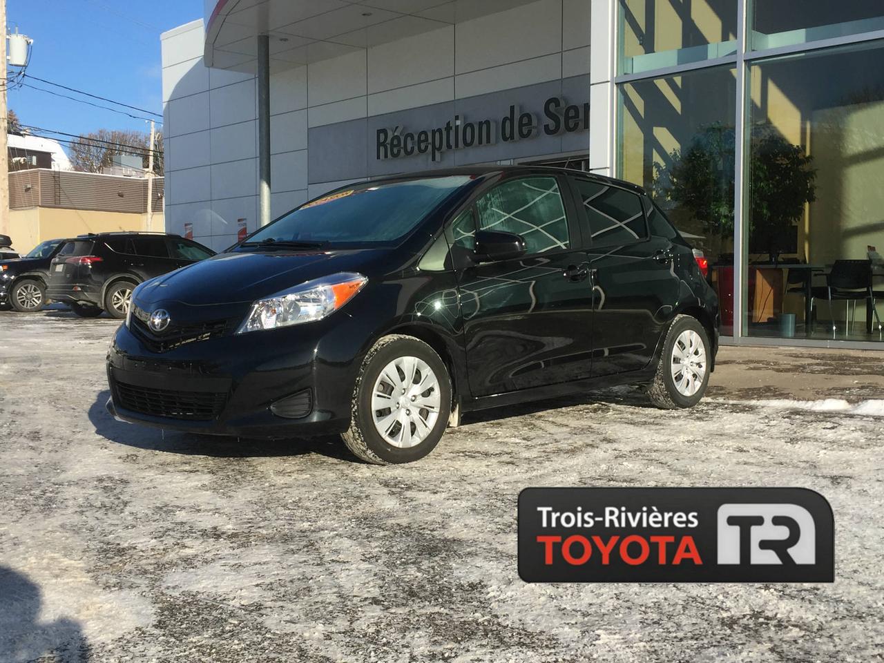 <a href=https://www.trtoyota.ca/occasion/Toyota-Yaris-2014.html>https://www.trtoyota.ca/occasion/Toyota-Yaris-2014.html</a>

TOYOTA YARIS LE HATCHBACK 5 PORTES 2014, MOTEUR DE 1.5 LITRES ET 4 CYLINDRES, TRANSMISSION AUTOMATIQUE, GROUPE ÉLECTRIQUE, RÉGULATEUR DE VITESSE, MIROIRS ÉLECTRIQUES ET CHAUFFANTS... Vous désirez une petite voiture compacte et très économique? Trois-Rivières vous offre cette magnifique Yaris 2014. Venez rencontrer nos experts afin de faire lessai routier dun de nos véhicules dès aujourdhui. Obtenez le rapport dhistorique Carproof sur demande. Chez Trois-Rivieres Toyota, vous bénéficiez dun vaste choix de véhicules doccasion de toutes marques tel que Honda, Nissan, Hyundai, Ford, Mazda, Mitsubishi, Kia et plus encore! Le plus grand concessionnaire Toyota de la région de la Mauricie et Centre-du-Québec ! Situé entre Québec et Montréal, Trois-Rivières Toyota vous offre la première, deuxième et troisième chance au crédit. Visitez notre site web pour voir notre inventaire de voitures doccasion : www.trtoyota.ca.