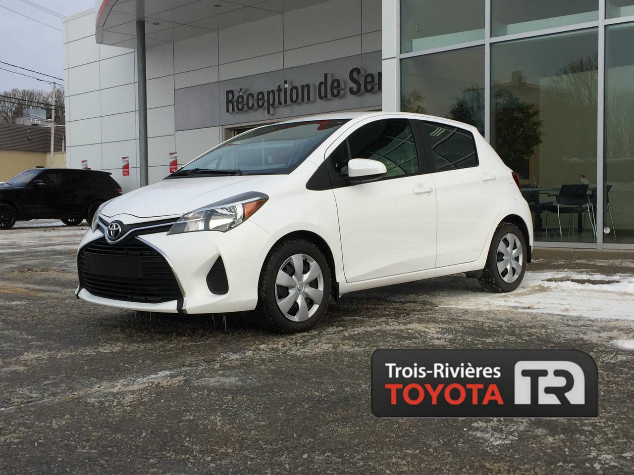 <a href=https://www.trtoyota.ca/occasion/Toyota-Yaris-2015.html>https://www.trtoyota.ca/occasion/Toyota-Yaris-2015.html</a>

** CERTIFIÉ ** TOYOTA YARIS LE 2015, MOTEUR DE 1.5 LITRES ET 4 CYLINDRES, TRANSMISSION MANUELLE, JANTES EN ALLIAGE, AIR CLIMATISÉ, GROUPE ÉLECTRIQUE, RÉGULATEUR DE VITESSE, COMPATIBILITÉ BLUETOOTH... Vous désirez une petite voiture compacte et très économique? Trois-Rivières vous offre cette magnifique Yaris 2015. Venez rencontrer nos experts afin de faire lessai routier dun de nos véhicules dès aujourdhui. Obtenez le rapport dhistorique Carproof sur demande. Chez Trois-Rivieres Toyota, vous bénéficiez dun vaste choix de véhicules doccasion de toutes marques tel que Honda, Nissan, Hyundai, Ford, Mazda, Mitsubishi, Kia et plus encore! Le plus grand concessionnaire Toyota de la région de la Mauricie et Centre-du-Québec ! Situé entre Québec et Montréal, Trois-Rivières Toyota vous offre la première, deuxième et troisième chance au crédit. Visitez notre site web pour voir notre inventaire de voitures doccasion : www.trtoyota.ca.
*
*Taxes en sus et des frais dadministration de 275 $ peuvent sappliquer*