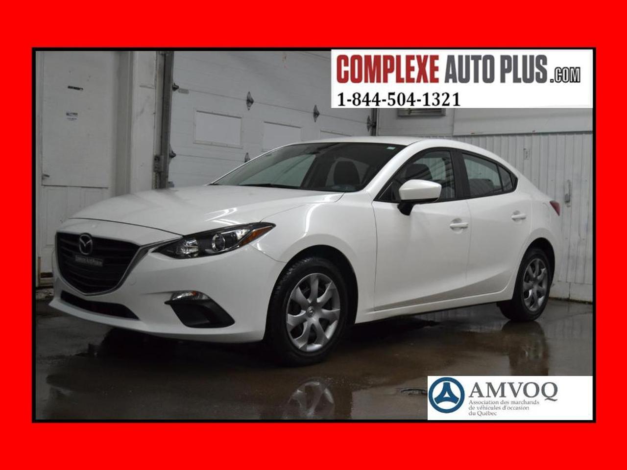 <a href=https://www.autoaubaine.com/Mazda-3-c7012895.html>https://www.autoaubaine.com/Mazda-3-c7012895.html</a>

English bellow. Jamais accidenté. Ultra propre, impeccable! Air climatisé, Groupe électrique, Bluetooth, Système dentrée et démarrage sans clé et plus!! Véhicule inspecté et Garanti! Plan sécuritaire inclus dans le prix! Promotion spéciale: Financement 52$/sem. Tout inclus. 0$ comptant!  GARANTIE COMPLÈTE jusquau 6 mai 2019 ou kilométrage illimité  inclus dans les versements! Terme 72 mois à 4,99%. Autres équipements importants:  Ouverture du coffre à distance, Phares antibrouillards, Prise USB, Commandes au volant, Contrôle de stabilité et danti patinage, Toute équipé! Rapport historique CarProof gratuit en main, Kilométrage vérifié et certifié, inspection sécuritaire mécanique fait, Réparation mécanique fait, Changement dhuile fait, Condition esthétique optimale, Garantie supplémentaire disponible! Appelez ou Textez au 1-844-504-1321. Véhicule sécuritaire vendu en toute transparence, vous procurant une tranquillité desprit. Nous sommes spécialisés pour le financement en 1ère 2ième 3ième chance au crédit. Frais de documents et frais de gestion de financement 199$, forfait esthétique 150$ inclus dans les versements, doit être ajouté au prix affiché. Le prix du véhicule est avant taxes. Les versements incluent les taxes. Détails et conditions en succursale. Site Complexe Auto Plus : WWW.COMPLEXEAUTOPLUS.COM\n\n


ENGLISH VERSION:\n\n

Never damaged. Ultra clean, impeccable!  Air conditioning, Power group, Bluetooth, Keyless entry and start system and more!!  Comes with Inspection and Warranty! Safety plan included in the price! Special promotion: Financing $52/week all included $0 down payment!   COMPLETE   WARRANTY until 2019 May 6th  or unlimited mileage    included in the payments! Term 72 months to 4.99%. Other important equipment: Open trunk release,  Fog lights, USB plug, Control on steering wheel, Stability and traction control system, Full equipped!  Free CarProof history, Verified and certified mileage, Safety mechanical inspection is done, Mechanical repairs done, Oil change is done, Optimal aesthetic condition, Additional warranty available! Call us or Text us at 1-844-504-1321. Safety vehicle sold in all transparency, giving you peace of mind. We are specialize in 1, 2, 3 chance financing. Documents fees and financing management fees  199$, esthetic  package 150$ included in the  payments, must be added to the price shown. Taxes must be added to the price of the vehicle shown. Payments include taxes. Details and conditions in store. Complexe Auto Plus Website: WWW.COMPLEXEAUTOPLUS.COM