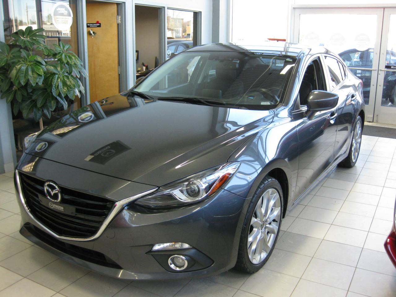 Used 2015 Mazda 3 GT CUIR TOIT NAV CAMERA for sale in Trois-Rivières, QC