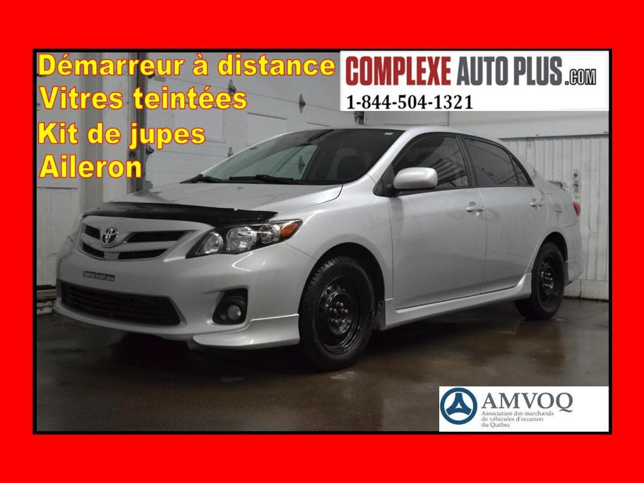 <a href=https://www.autoaubaine.com/Toyota-Corolla-c7017031.html>https://www.autoaubaine.com/Toyota-Corolla-c7017031.html</a>

English bellow. Jamais accidenté. Ultra propre, impeccable! Seulement 43 000 km Certifié! Modèle S avec Kit de jupes, Aileron,  Phares antibrouillards, Écran 6 et plus!! Véhicule inspecté et Garanti. 1 050$ doptions additionnels dinclus dans le prix:  Démarreur à distance, Vitres teintées, Déflecteur de capot! Plan sécuritaire inclus dans le prix! Promotion spéciale: Financement 57$/sem. Tout inclus. 0$ comptant!  GARANTIE jusquau 5 août 2019 ou 120 000 KM inclus dans les versements! Terme 72 mois à 4,99%. Autres équipements importants: Miroirs chauffants,  Volant en cuir,  Bluetooth, Prise USB,  Commandes au volant, Contrôle de stabilité et danti patinage, Régulateur de vitesse, Groupe électrique, Air climatisé, Toute équipé! Rapport historique CarProof gratuit en main, Kilométrage vérifié et certifié, inspection sécuritaire mécanique fait, Réparation mécanique fait, Changement dhuile fait, Condition esthétique optimale, Garantie supplémentaire disponible! Appelez ou Textez au 1-844-504-1321. Véhicule sécuritaire vendu en toute transparence, vous procurant une tranquillité desprit. Nous sommes spécialisés pour le financement en 1ère 2ième 3ième chance au crédit. Frais de documents et frais de gestion de financement 199$, forfait esthétique 150$ inclus dans les versements, doit être ajouté au prix affiché. Le prix du véhicule est avant taxes. Les versements incluent les taxes. Détails et conditions en succursale. Site Complexe Auto Plus : WWW.COMPLEXEAUTOPLUS.COM\n\n


ENGLISH VERSION:\n\n

Never damaged. Ultra clean, impeccable! Only 43 000 km Certified! S model with skirt kit, Aileron, Fog lights, 6 screen and more!! Comes with Inspection and Warranty. $1,050 additional equipment included in the price: Car starter, Tinted windows, Hood deflector! Safety plan included in the price! Special promotion: Financing $57/week all included $0 down payment!   WARRANTY until 2019 August 5th or 120 000 KM included in the payments! Term 72 months to 4.99%.  Other important equipment: Heated mirrors,  Leather steering wheel, Bluetooth,  USB plug,  Control on steering wheel, Stability and traction control system, Cruise control, Power group, Air conditioning, Full equipped!  Free CarProof history, Verified and certified mileage, Safety mechanical inspection is done, Mechanical repairs done, Oil change is done, Optimal aesthetic condition, Additional warranty available! Call us or Text us at 1-844-504-1321. Safety vehicle sold in all transparency, giving you peace of mind. We are specialize in 1, 2, 3 chance financing. Documents fees and financing management fees  199$, esthetic  package 150$ included in the  payments, must be added to the price shown. Taxes must be added to the price of the vehicle shown. Payments include taxes. Details and conditions in store. Complexe Auto Plus Website: WWW.COMPLEXEAUTOPLUS.COM