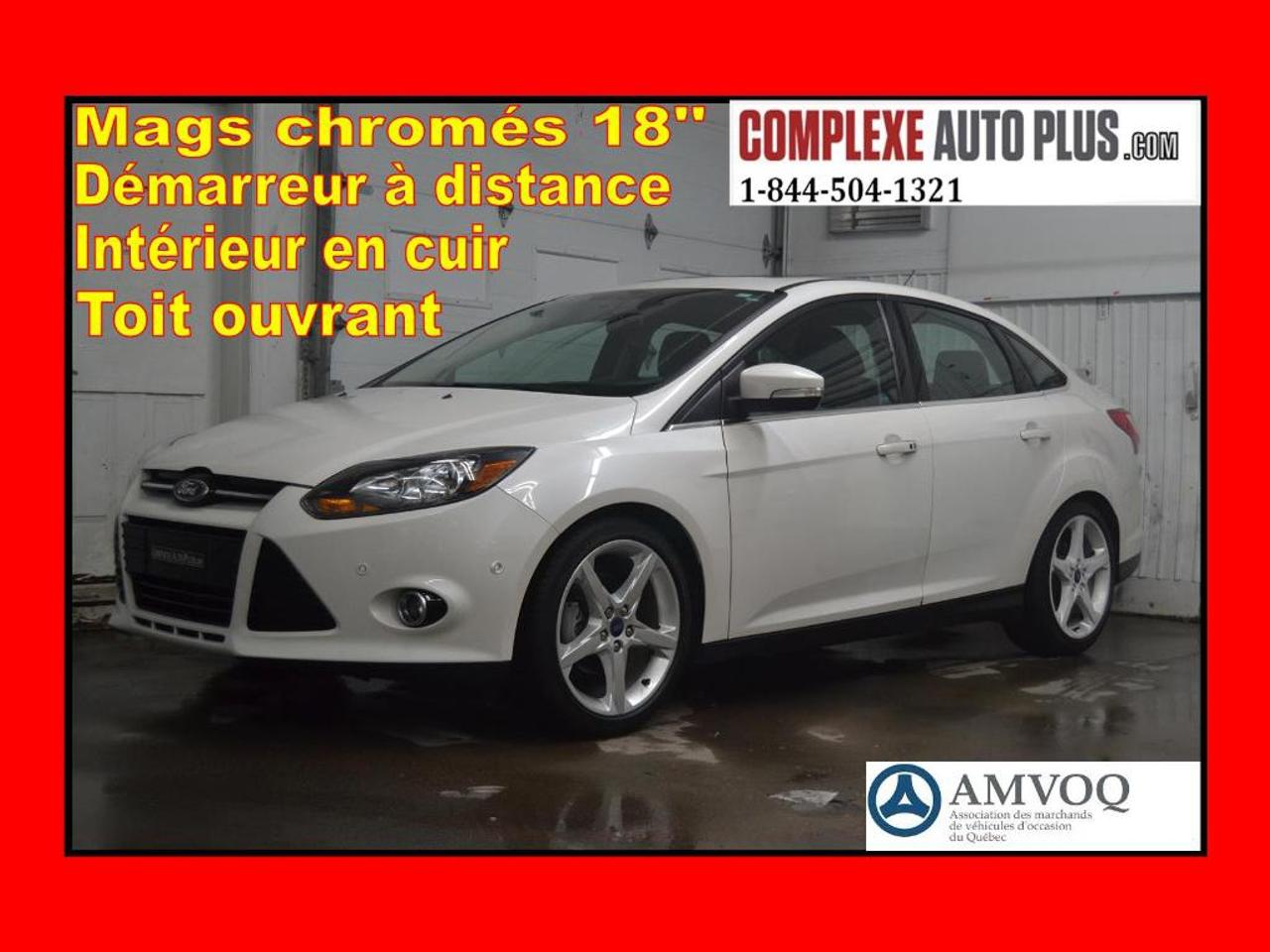 <a href=https://www.autoaubaine.com/Ford-Focus-c7001132.html>https://www.autoaubaine.com/Ford-Focus-c7001132.html</a>

English bellow. Jamais accidenté. Navigation, Toit ouvrant, Intérieur en Cuir, Mags 18 chromés, Phares antibrouillards, Aileron et plus!! Ultra propre, impeccable! Seulement 30 000 km Certifié! Véhicule inspecté et Garanti. 600$ doptions additionnels dinclus dans le prix: Démarreur à distance! Plan sécuritaire inclus dans le prix! Promotion spéciale: Financement 61$/sem. Tout inclus. 0$ comptant!  GARANTIE COMPLÈTE jusquau 12 août 2019 ou 100 000 KM inclus dans les versements! Terme 72 mois à 4,99%. Autres équipements importants:  Sonar de stationnement, Miroirs chauffants,  Démarrage sans clé,  Caméra de recul, Phares automatiques, Bluetooth, Prise USB,  Sièges électriques et chauffants, Commandes au volant, Régulateur de vitesse, Groupe électrique, Air climatisé automatique multi zone, Toute équipé! Rapport historique CarProof gratuit en main, Kilométrage vérifié et certifié, inspection sécuritaire mécanique fait, Réparation mécanique fait, Changement dhuile fait, Condition esthétique optimale, Garantie supplémentaire disponible! Appelez ou Textez au 1-844-504-1321. Véhicule sécuritaire vendu en toute transparence, vous procurant une tranquillité desprit. Nous sommes spécialisés pour le financement en 1ère 2ième 3ième chance au crédit. Frais de documents et frais de gestion de financement 199$, forfait esthétique 150$ inclus dans les versements, doit être ajouté au prix affiché. Le prix du véhicule est avant taxes. Les versements incluent les taxes. Détails et conditions en succursale. Site Complexe Auto Plus : WWW.COMPLEXEAUTOPLUS.COM\n\n


ENGLISH VERSION:\n\n

Never damaged. Navigation, Sunroof, Leather interior, 18 chrome  Mags,  Fog lights,  Aileron and more!! Ultra clean, impeccable! 30 000 km Certified! Comes with Inspection and Warranty. $600 additional equipment included in the price: Car starter! Safety plan included in the price! Special promotion: Financing $61/week all included $0 down payment!   COMPLETE  WARRANTY until 2019 August 12th or 100 000 KM  included in the payments! Term 72 months to 4.99%.  Other important equipment:  Parking sonar, Heated mirrors, Smart key, Back up camera,  Automatic lights, Bluetooth, USB plug,  Electric and heated seats, Control on steering wheel, Cruise control, Power group, Automatic dual zone air conditioning, Full equipped!  Free CarProof history, Verified and certified mileage, Safety mechanical inspection is done, Mechanical repairs done, Oil change is done, Optimal aesthetic condition, Additional warranty available! Call us or Text us at 1-844-504-1321. Safety vehicle sold in all transparency, giving you peace of mind. We are specialize in 1, 2, 3 chance financing. Documents fees and financing management fees  199$, esthetic  package 150$ included in the  payments, must be added to the price shown. Taxes must be added to the price of the vehicle shown. Payments include taxes. Details and conditions in store. Complexe Auto Plus Website: WWW.COMPLEXEAUTOPLUS.COM