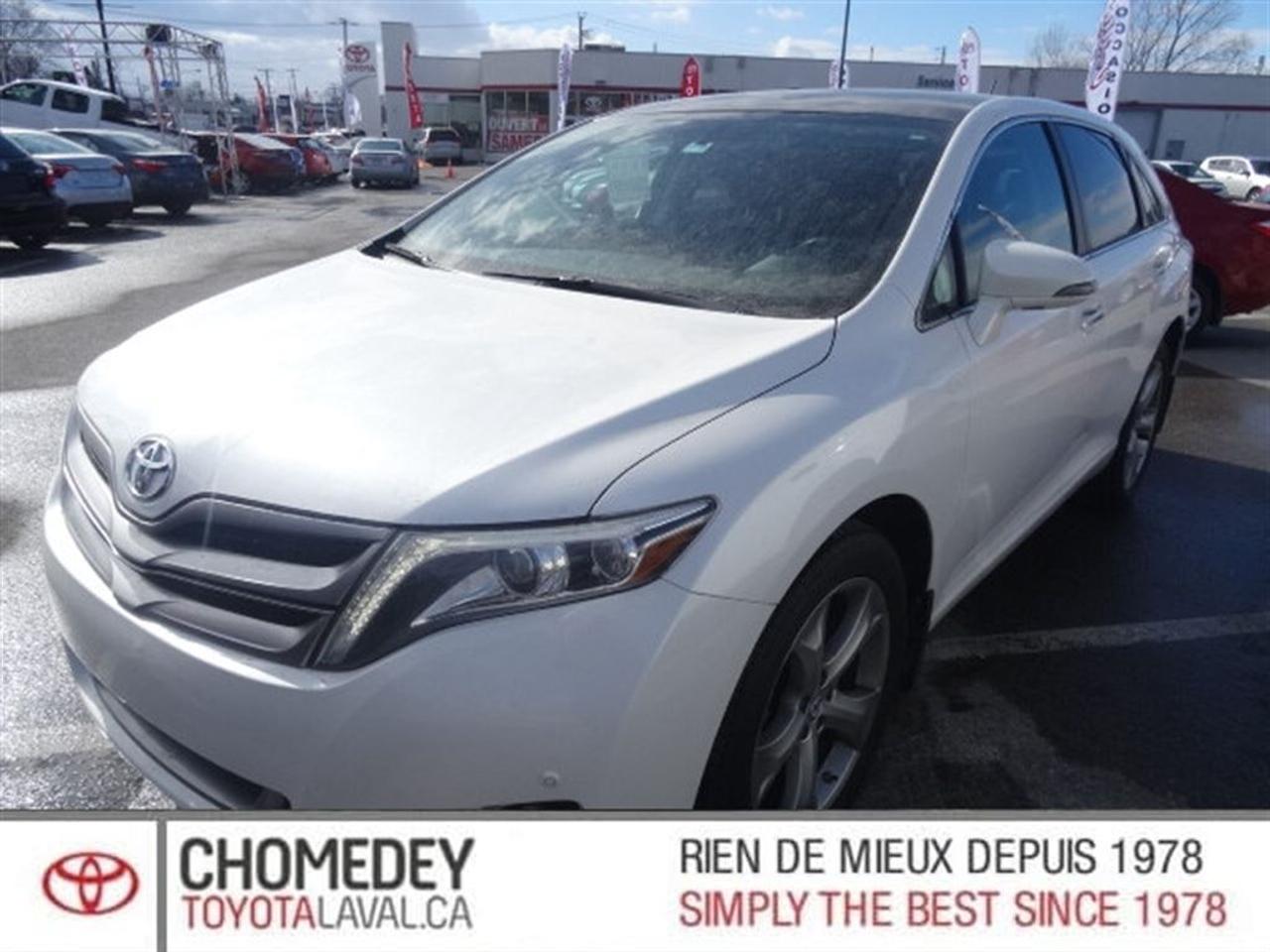 <a href=https://www.chomedeytoyotalaval.ca/occasion/Toyota-Venza-2014.html>https://www.chomedeytoyotalaval.ca/occasion/Toyota-Venza-2014.html</a>

40 ANS DEXCELLENCE DANS LE SERVICE À LA CLIENTÈLE, LE MEILLEUR RAPPORT QUALITÉ/PRIX ET UNE APPROCHE SANS PRESSION FONT DE CHOMEDEY TOYOTA UNE VALEUR SÛRE POUR LACHAT DE VOTRE PROCHAIN VÉHICULE.    2014 Toyota Venza Limité. Automatique, Système de navigation, Bluetooth, Caméra de recul, Intérieur en cuir, Toit ouvrant, Jantes en alliage, Phares antibrouillards, Sièges à réglage électrique chauffants, Air climatisé, Régulateur de vitesse, Groupe électrique, Lecteur CD/MP3/AUX/USB, Anti-patinage, Tout équipé et Très propre! Kilométrage vérifié. Balance de garantie valide jusquau 30 Mai 2019 ou 100 000 km. Garantie supplémentaire disponible. Mécanique et esthétique WOW! Conditions en succursale!    Pourquoi acheter toute autre marque quand on peut profiter de la fiabilité de Toyota !!!    40 YEARS OF EXCELLENCE IN CUSTOMER SERVICE, OUR HIGH QUALITY STANDARDS, THE BEST QUALITY/PRICE, AND OUR NO PRESSURE APPROACH, MAKES CHOMEDEY TOYOTA A SURE BET FOR THE PURCHASE OF YOUR NEXT VEHICLE.    2014 Toyota Venza Limited. Automatic, Navigation system, Bluetooth, Back-up camera, Leather interior, Sunroof, Alloy wheels, Fog lights, Electric & heated seats, Air conditioning, Cruise Control, PowerGroup, CD/MP3/AUX/USB, Traction control, Fully equipped and Very clean! Verified mileage. Warranty valid until May 30th,2019 or 100000km. Additional warranty available. Mechanically and aesthetically WOW! Conditions in store!    Why buy any other brand when you can enjoy the incredible reliability of a Toyota !!      ***INSPECTION SÉCURITAIRE EN 160 POINTS, INCLUS LE PREMIER PLEIN DESSENCE ET LE PROCHAIN CHANGEMENT HUILE À LA LIVRAISON, FINANCEMENT DISPONIBLE SUR APPROBATION BANCAIRE, CHOMEDEY TOYOTA ÉTABLI A LAVAL DEPUIS 1978 AU 3665 BOULEVARD SAINT-MARTIN OUEST LAVAL QUÉBEC H7T1A7. 1-888-406-3219    *** SAFE INSPECTION IN 160 POINTS, INCLUDING THE FIRST FULL FUEL AND THE NEXT CHANGE OIL TO DELIVERY, FINANCING AVAILABLE ON BANK APPROVAL, CHOMEDEY TOYOTA ESTABLISHED IN LAVAL SINCE 1978 AT 3665 BOULEVARD SAINT-MARTIN WEST LAVAL QUÉBEC H7T1A7. 1-888-406-3219