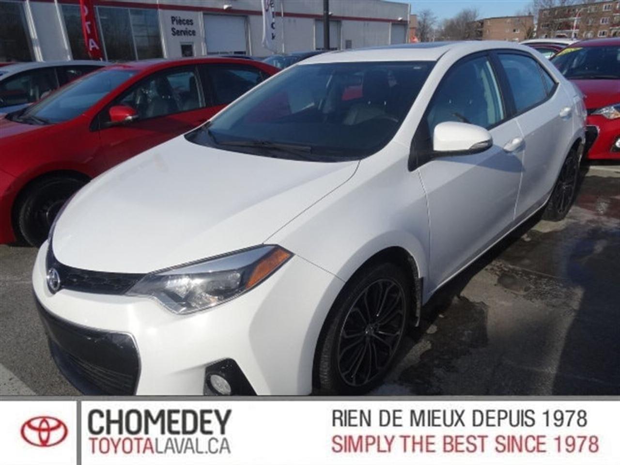 <a href=https://www.chomedeytoyotalaval.ca/occasion/Toyota-Corolla-2014.html>https://www.chomedeytoyotalaval.ca/occasion/Toyota-Corolla-2014.html</a>

COROLLA S AUTOMATIQUE 71145KM ,TOTI OUVRANT ,JANTES EN ALLIAGES ,CLIMATISEUR ,MIROIR ELECTRIQUE ,VOLANT AJUSTABLE ,AM FM LECTEUR CD ,GROUPE ELECTRIQUE ,SIEGE RABATTABLE ,SERVO FREIN ET DIRECTION ,ENTIEREMENT EQUIPEE ,BALANCE DE GARANTIE EXPIRE LE 23 JUIN 2019 OU 100 000KM AUCUNE DECLARATION CARPROOF , FINANCEMENT DISPONIBLE SUR PLACE ,APPELER NOUS POUR DE PLUS AMPLE INFORMATION SUR CE VEHICULE AU PLAISIR DE VOUS SERVIR !!! 1 888 406 3219 OU LE 450 687 2634