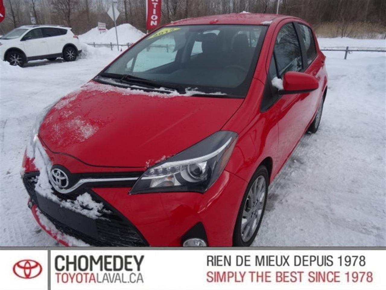 <a href=https://www.chomedeytoyotalaval.ca/occasion/Toyota-Yaris-2015.html>https://www.chomedeytoyotalaval.ca/occasion/Toyota-Yaris-2015.html</a>

40 ANS DEXCELLENCE DANS LE SERVICE À LA CLIENTÈLE, LE MEILLEUR RAPPORT QUALITÉ/PRIX ET UNE APPROCHE SANS PRESSION FONT DE CHOMEDEY TOYOTA UNE VALEUR SÛRE POUR LACHAT DE VOTRE PROCHAIN VÉHICULE.    2015 Toyota Yaris SE. Automatique, Bluetooth, Intérieur en tissus, Jantes en alliage, Phares antibrouillards, Air climatisé, Régulateur de vitesse, Groupe électrique, Lecteur CD/MP3/AUX/USB, Anti-patinage,Très bien équipé et Propre! Kilométrage vérifié. Balance de garantie valide jusquau 13 Mars 2020 ou 100 000 km. Garantie supplémentaire disponible. Mécanique et esthétique WOW! Conditions en succursale!    Pourquoi acheter toute autre marque quand on peut profiter de la fiabilité de Toyota !!!    40 YEARS OF EXCELLENCE IN CUSTOMER SERVICE, OUR HIGH QUALITY STANDARDS, THE BEST QUALITY/PRICE, AND OUR NO PRESSURE APPROACH, MAKES CHOMEDEY TOYOTA A SURE BET FOR THE PURCHASE OF YOUR NEXT VEHICLE.    2015 Toyota Yaris SE. Automatic, Bluetooth, Fabric interior, Alloy wheels, Fog lights, Air conditioning, Cruise Control, PowerGroup, CD/MP3/AUX/USB, Traction control, Very well equipped and Clean! Verified mileage. Warranty valid until March 13th,2020 or 100000km. Additional warranty available. Mechanically and aesthetically WOW! Conditions in store!    Why buy any other brand when you can enjoy the incredible reliability of a Toyota !!      ***INSPECTION SÉCURITAIRE EN 160 POINTS, INCLUS LE PREMIER PLEIN DESSENCE ET LE PROCHAIN CHANGEMENT HUILE À LA LIVRAISON, FINANCEMENT DISPONIBLE SUR APPROBATION BANCAIRE, CHOMEDEY TOYOTA ÉTABLI A LAVAL DEPUIS 1978 AU 3665 BOULEVARD SAINT-MARTIN OUEST LAVAL QUÉBEC H7T1A7. 1-888-406-3219    *** SAFE INSPECTION IN 160 POINTS, INCLUDING THE FIRST FULL FUEL AND THE NEXT CHANGE OIL TO DELIVERY, FINANCING AVAILABLE ON BANK APPROVAL, CHOMEDEY TOYOTA ESTABLISHED IN LAVAL SINCE 1978 AT 3665 BOULEVARD SAINT-MARTIN WEST LAVAL QUÉBEC H7T1A7. 1-888-406-3219