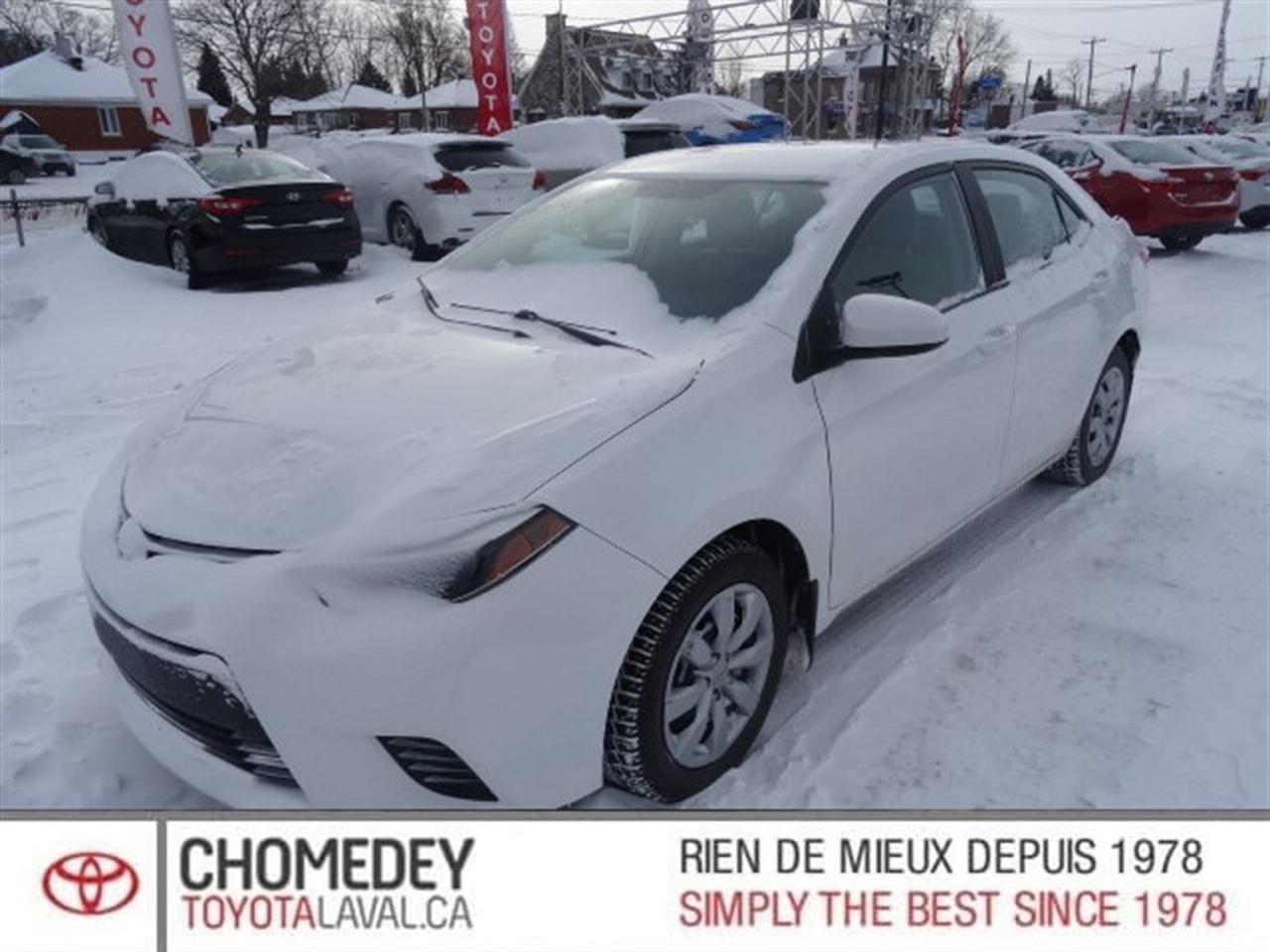 <a href=https://www.chomedeytoyotalaval.ca/occasion/Toyota-Corolla-2014.html>https://www.chomedeytoyotalaval.ca/occasion/Toyota-Corolla-2014.html</a>

40 ANS DEXCELLENCE DANS LE SERVICE À LA CLIENTÈLE, LE MEILLEUR RAPPORT QUALITÉ/PRIX ET UNE APPROCHE SANS PRESSION FONT DE CHOMEDEY TOYOTA UNE VALEUR SÛRE POUR LACHAT DE VOTRE PROCHAIN VÉHICULE.    2014 Toyota Corolla LE. Automatique, Bluetooth, Caméra de recul, Intérieur en tissus, Sièges chauffants, Air climatisé, Régulateur de vitesse, Groupe électrique, Lecteur CD/MP3/AUX/USB, Anti-patinage, Bien équipé et Très propre! Kilométrage vérifié. Balance de garantie valide jusquau 28 Février 2019 ou 100 000 km. Garantie supplémentaire disponible. Mécanique et esthétique WOW! Conditions en succursale!    Pourquoi acheter toute autre marque quand on peut profiter de la fiabilité de Toyota !!!    40 YEARS OF EXCELLENCE IN CUSTOMER SERVICE, OUR HIGH QUALITY STANDARDS, THE BEST QUALITY/PRICE, AND OUR NO PRESSURE APPROACH, MAKES CHOMEDEY TOYOTA A SURE BET FOR THE PURCHASE OF YOUR NEXT VEHICLE.    2014 Toyota Corolla LE. Automatic, Bluetooth, Back-up camera,Fabric interior, Heated seats, Air conditioning, Cruise Control, PowerGroup, CD/MP3/AUX/USB, Traction control, Well equipped and Very clean! Verified mileage. Warranty valid until February 28th,2019 or 100000km. Additional warranty available. Mechanically and aesthetically WOW! Conditions in store!    Why buy any other brand when you can enjoy the incredible reliability of a Toyota !!      ***INSPECTION SÉCURITAIRE EN 160 POINTS, INCLUS LE PREMIER PLEIN DESSENCE ET LE PROCHAIN CHANGEMENT HUILE À LA LIVRAISON, FINANCEMENT DISPONIBLE SUR APPROBATION BANCAIRE, CHOMEDEY TOYOTA ÉTABLI A LAVAL DEPUIS 1978 AU 3665 BOULEVARD SAINT-MARTIN OUEST LAVAL QUÉBEC H7T1A7. 1-888-406-3219    *** SAFE INSPECTION IN 160 POINTS, INCLUDING THE FIRST FULL FUEL AND THE NEXT CHANGE OIL TO DELIVERY, FINANCING AVAILABLE ON BANK APPROVAL, CHOMEDEY TOYOTA ESTABLISHED IN LAVAL SINCE 1978 AT 3665 BOULEVARD SAINT-MARTIN WEST LAVAL QUÉBEC H7T1A7. 1-888-406-3219