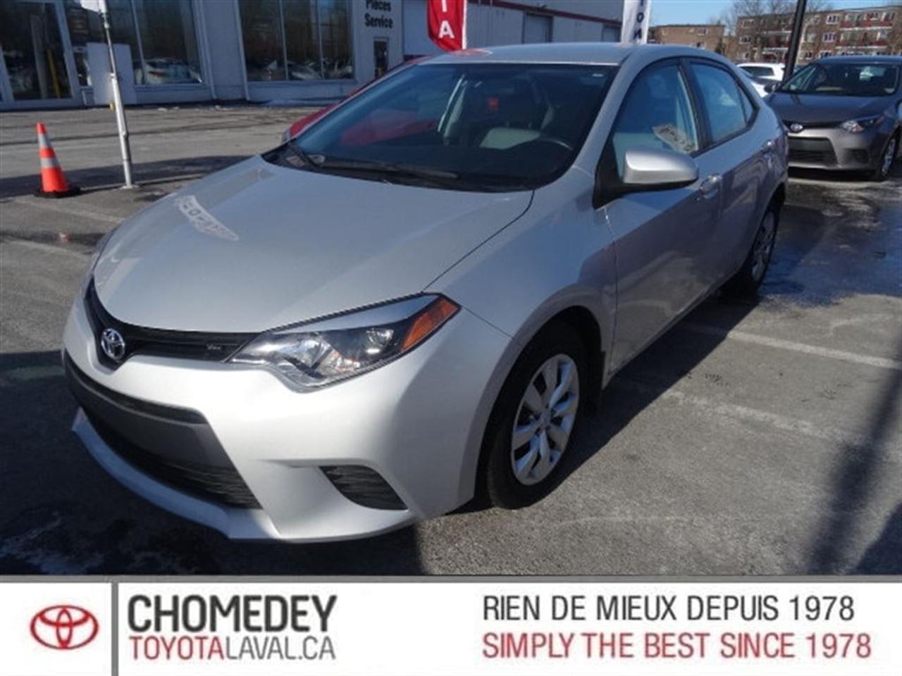 <a href=https://www.chomedeytoyotalaval.ca/occasion/Toyota-Corolla-2014.html>https://www.chomedeytoyotalaval.ca/occasion/Toyota-Corolla-2014.html</a>

40 ANS DEXCELLENCE DANS LE SERVICE À LA CLIENTÈLE, LE MEILLEUR RAPPORT QUALITÉ/PRIX ET UNE APPROCHE SANS PRESSION FONT DE CHOMEDEY TOYOTA UNE VALEUR SÛRE POUR LACHAT DE VOTRE PROCHAIN VÉHICULE.        2014 Toyota Corolla LE. Automatique, Bluetooth, Caméra de recul, Intérieur en tissus, Sièges chauffants, Air climatisé, Régulateur de vitesse, Groupe électrique, Lecteur CD/MP3/AUX/USB, Anti-patinage, Bien équipé et Très propre! Kilométrage vérifié. Balance de garantie valide jusquau 24 Mars 2019 ou 100 000 km. Garantie supplémentaire disponible. Mécanique et esthétique WOW! Conditions en succursale!        Pourquoi acheter toute autre marque quand on peut profiter de la fiabilité de Toyota !!!        40 YEARS OF EXCELLENCE IN CUSTOMER SERVICE, OUR HIGH QUALITY STANDARDS, THE BEST QUALITY/PRICE, AND OUR NO PRESSURE APPROACH, MAKES CHOMEDEY TOYOTA A SURE BET FOR THE PURCHASE OF YOUR NEXT VEHICLE.        2014 Toyota Corolla LE. Automatic, Bluetooth, Back-up camera, Fabric interior, Heated seats, Air conditioning, Cruise Control, PowerGroup, CD/MP3/AUX/USB, Traction control, Well equipped and Very clean! Verified mileage. Warranty valid until March 24th,2019 or 100000km. Additional warranty available. Mechanically and aesthetically WOW! Conditions in store!        Why buy any other brand when you can enjoy the incredible reliability of a Toyota !!            ***INSPECTION SÉCURITAIRE EN 160 POINTS, INCLUS LE PREMIER PLEIN DESSENCE ET LE PROCHAIN CHANGEMENT HUILE À LA LIVRAISON, FINANCEMENT DISPONIBLE SUR APPROBATION BANCAIRE, CHOMEDEY TOYOTA ÉTABLI A LAVAL DEPUIS 1978 AU 3665 BOULEVARD SAINT-MARTIN OUEST LAVAL QUÉBEC H7T1A7. 1-888-406-3219        *** SAFE INSPECTION IN 160 POINTS, INCLUDING THE FIRST FULL FUEL AND THE NEXT CHANGE OIL TO DELIVERY, FINANCING AVAILABLE ON BANK APPROVAL, CHOMEDEY TOYOTA ESTABLISHED IN LAVAL SINCE 1978 AT 3665 BOULEVARD SAINT-MARTIN WEST LAVAL QUÉBEC H7T1A7. 1-888-406-3219