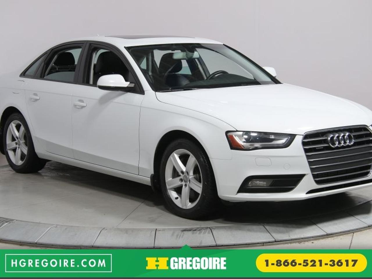 <a href=https://www.autoaubaine.com/Audi-A4-c6962563.html>https://www.autoaubaine.com/Audi-A4-c6962563.html</a>

Audi A4 Quattro A/c Toit Cuir Bluetooth Mags 2013

Toit ouvrant, Freins ABS, Lecteur MP3, Miroirs chauffants, Volant ajustable, Ordinateur de bord, Volant gain de cuir, Antipatinage, Phares antibrouillards, Climatisation

ECONOMISER 18 805$! BAS KILOMÉTRAGE, Ensemble audio premium, Bluetooth, Aucun frais caché, Taux dintérêt imbattable! Ouvert 7 jours. Inspection en plus de 125 points et rigoureux processus de remise à neuf. Satisfaction garantie de 3 jours ou argent remis et privilège déchange 30 jours. Obtenez le meilleur taux de financement et même une 2e ou 3e chance au crédit. Pour plus dinformation sur cette voiture et pour obtenir le rapport dhistorique CarProof gratuitement, visitez https://www.hgregoire.com/fr-stk/918348. *Prix du manufacturier neuf (41 300$)