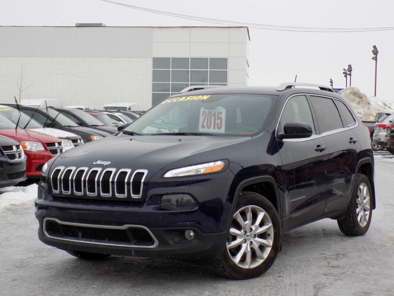 Used 2015 Jeep Cherokee LIMITED *CUIR*GPS*SIÈGES VENTILÉS* for sale in Brossard, QC