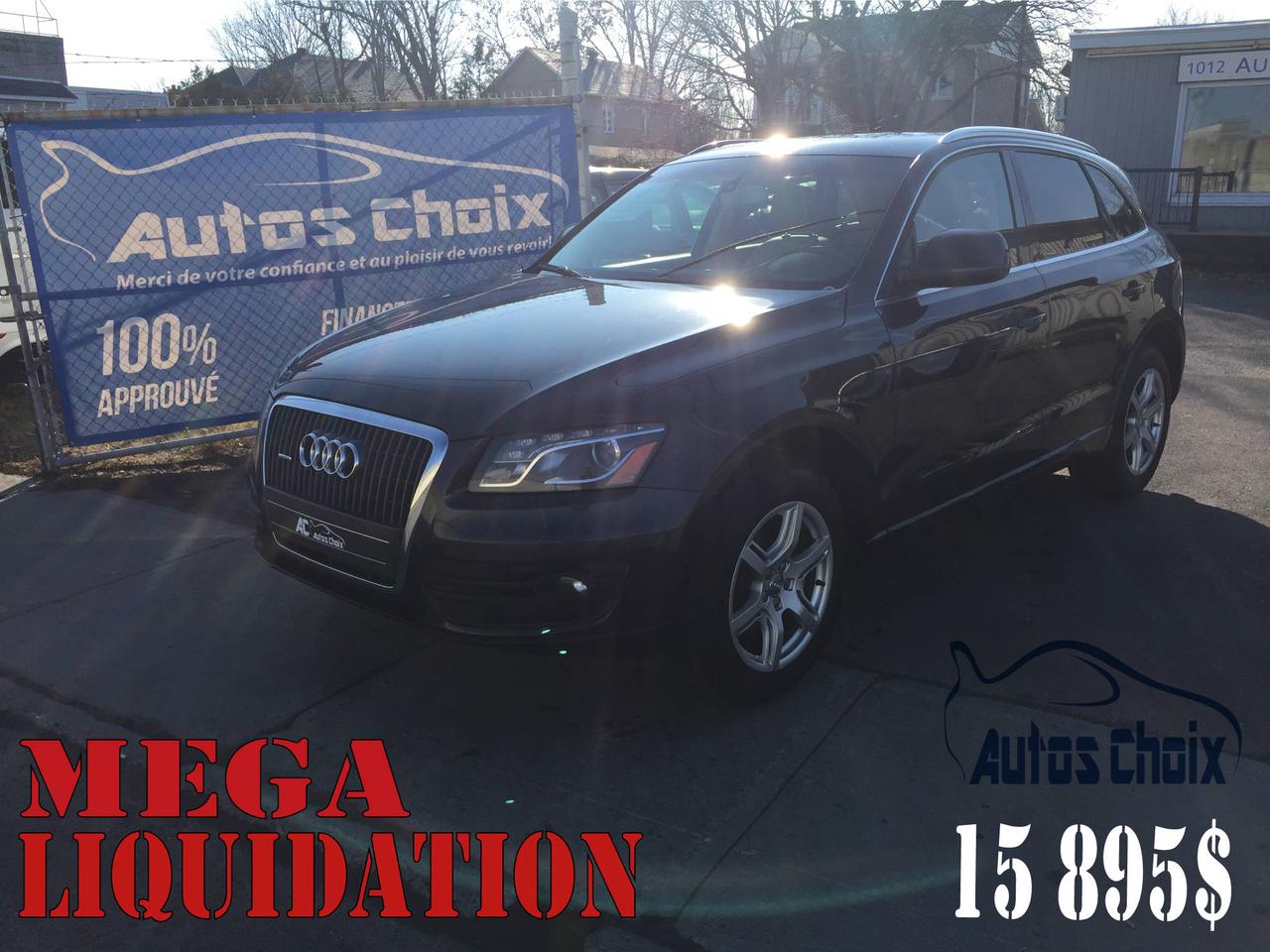 <a href=https://www.autoaubaine.com/Audi-Q5-c6860953.html>https://www.autoaubaine.com/Audi-Q5-c6860953.html</a>

**MEGA LIQUIDATION**

AUDI Q-5 2.0 T QUATTRO 4X4 2012 AUTOMATIQUE DE COULEUR NOIR AVEC 151,838 KM (CERTIFIÉ) TOUT ÉQUIPÉ FINANCEMENT A PARTIR DE 75$ PAR SEMAINE 

AIR CLIMATISE
VITRES ELECTRIQUES
PORTES ELECTRIQUES
MIROIRS ELECTRIQUES
SIEGES ELECTRIQUES
CUIR
TOIT OUVRANT
TOIT PANORAMIQUE
COMMANDE AUDIO AU VOLANT
REGULATEUR DE VITESSE (CRUISE CONTROL)
SIEGES CHAUFFANTS
DEVERROUILLAGE A DISTANCE
ESSUIE-GLACE ARRIERE
4X4 / 4WD / AWD
JANTES EN ALLIAGE (MAGS)
LECTEUR CD
FREINS ABS


++++ AUTOS CHOIX ++++ 


**** MEMBRE DE LAMVOQ ****

 
FINANCEMENT SUR PLACE 1 2 3 4 CHANCES AU CRÉDIT

APPROBATION EN 20 MINUTES SUR PLACE OU SUR INTERNET
 
TAUX DACCEPTATION DE 100 % 

FINANCEMENT MAISON 



OUVERT 7 JOURS



NOUS REMETTONS SUR DEMANDE UN CARPROOF LORS DE LACHAT DUN VÉHICULE DE 3995$ ET PLUS 


NOUS ACHETONS ET PRENONS TOUS LES ÉCHANGES 


**LIVRAISON ET EXPORTATION DISPONIBLE PARTOUT AU CANADA **

GRATUIT DANS LES ENVIRONS DE LILE DE MONTRÉAL (AVEC FRAIS POUR LEXTERIEUR DE MONTREAL)


NOUS ACCEPTONS INTERAC-VISA-MASTERCARD



 1-888-313-0496 (SANS FRAIS) 


960 ET 1012 BOULEVARD TASCHEREAU, LONGUEUIL, J4K 2X3 



***VISITER NOTRE SITE INTERNET ET NOTRE PAGE FACEBOOK***

***AFIN DAVOIR ACCÈS À TOUT NOTRE INVENTAIRE AINSI QUÀ NOS PROMOTIONS***

+ (version mobile pour iphone/android disponible) +

www.autoschoix.ca

www.facebook.com/autoschoix


*Bien que nous nous efforcions autant que possible dassurer lexactitude de ces données, nous ne sommes pas responsables de toute erreur ou omission contenue dans cette page.