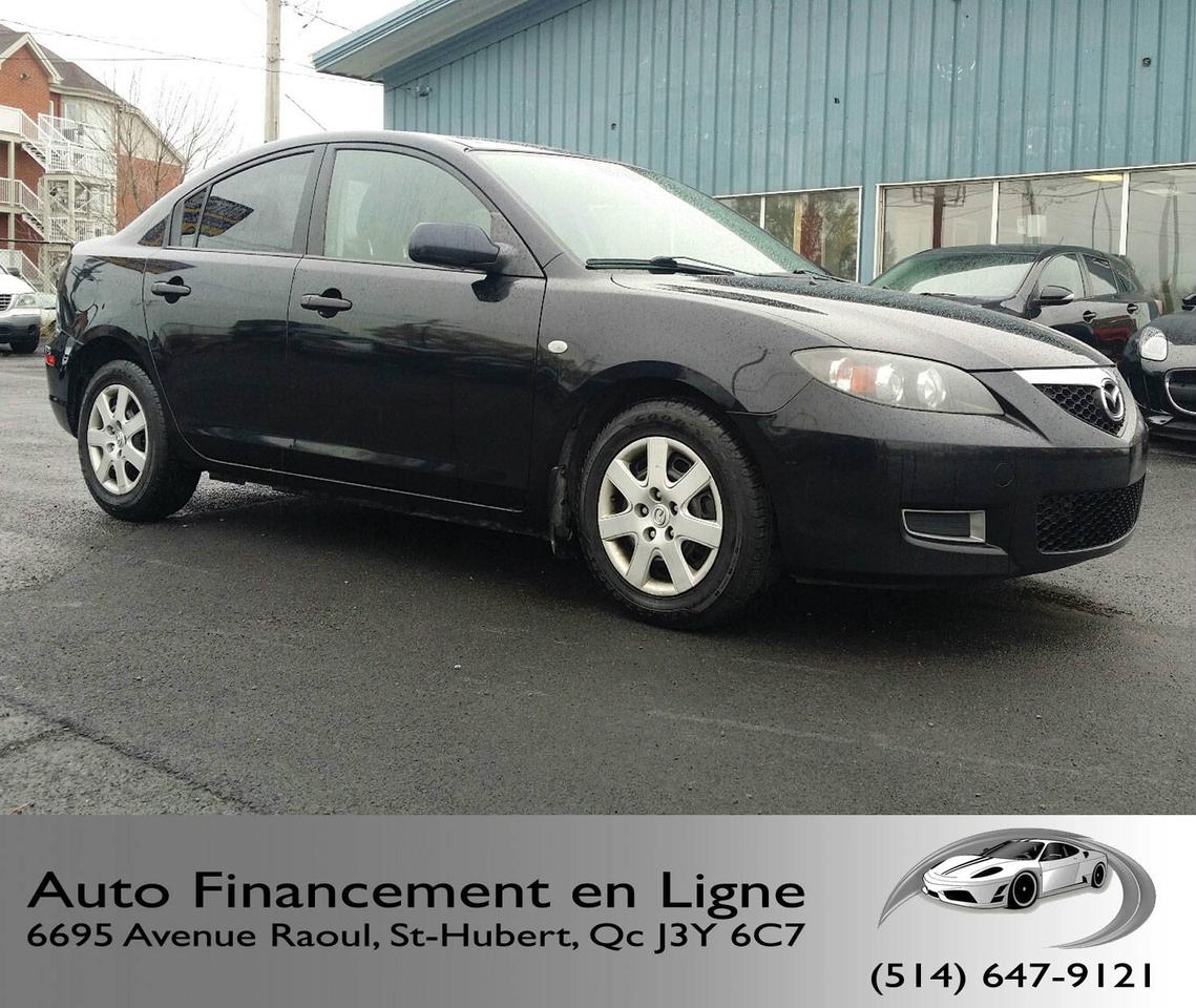<a href=https://www.autofinancementenligne.com/occasion/Mazda-3-2008.html>https://www.autofinancementenligne.com/occasion/Mazda-3-2008.html</a>

CHEZ NOUS AFIN DE VOUS DONNER UN SERVICE EXCEPTIONNEL  NOUS FONCTIONNONS
UNIQUEMENT **SUR RENDEZ VOUS SEULEMENT**
514-702-9599 --- 514-991-3332

MAZDA 3 2008
-AIR CLIMATISÉ
-MANUEL
-LECTEUR CD
-VITRES ET PORTES ÉLECTRIQUES 
-DÉVERROUILLAGE A DISTANCE
-EXCELLENTE CONDITION
-PROTECTION MÉCANIQUE OFFERTE POUR UNE TRANQUILLITÉ DESPRIT!
-FINANCEMENT 100% APPROUVÉ
-AU MEILLEUR TAUX OFFERT SUR LE MARCHÉ
*VOUS AVEZ ÉTÉ REFUSER AU FINANCEMENT VOUS AVEZ BESOIN DUN VÉHICULE CHEZ NOUS LA SOLUTION NOUS LAVONS!*
-NOUS SOMMES SITUÉ A MOINS DE 15 MINUTES DE MONTRÉAL!

**NOUS ACCEPTONS LES ÉCHANGES ET SI VOUS VOULEZ VENDRE VOTRE VÉHICULE NÉSITEZ PAS A NOUS CONTACTER**


ACURA, AUDI, BMW, CHEVROLET, CHRYSLER, DODGE, FORD, HONDA, HYUNDAI, JEEP, KIA, MAZDA, MERCEDES, NISSAN, PONTIAC, SATURN, TOYOTA,SUBARU!
  

montréal,rive sud,rive nord,brossard, longueuil,st hyacinthe,boucherville,st-jean sur richelieu,lasalle,verdun,laval,granby,saint constant,laprairie,usagé,100% approuvé