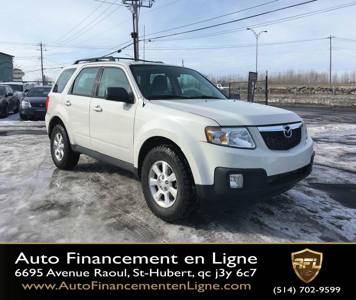 <a href=https://www.autofinancementenligne.com/occasion/Mazda-Tribute-2010.html>https://www.autofinancementenligne.com/occasion/Mazda-Tribute-2010.html</a>

FINANCEMENT DISPONIBLE AVEC 500$ DE DÉPÔT. 
3E CHANCE AU CRÉDIT

514-912-3332 --- 514-702-9599

Mazda Tribute GX 2010

-4X4
-FOGS
-MAGS
-REMORQUAGE
-PRISE AUXILIAIRE
-AIR CLIMATISÉ 
-AUTOMATIQUE
-BANCS CHAUFFANT
-SIÈGES ÉLECTRIQUE
-LECTEUR CD
-PORTES ÉLECTRIQUES
-DÉVERROUILLAGE A DISTANCE
-FINANCEMENT 100% APPROUVÉ
-AU MEILLEUR TAUX OFFERT SUR LE MARCHÉ
*VOUS AVEZ ÉTÉ REFUSER AU FINANCEMENT VOUS AVEZ BESOIN DUN VÉHICULE CHEZ NOUS LA SOLUTION NOUS LAVONS!*
-NOUS SOMMES SITUÉ A MOINS DE 15 MINUTES DE MONTRÉAL!

**NOUS ACCEPTONS LES ÉCHANGES ET SI VOUS VOULEZ VENDRE VOTRE VÉHICULE NÉSITEZ PAS A NOUS CONTACTER**


ACURA, AUDI, BMW, CHEVROLET, CHRYSLER, DODGE, FORD, HONDA, HYUNDAI, JEEP, KIA, MAZDA, MERCEDES, NISSAN, PONTIAC, SATURN, TOYOTA,SUBARU!
  

montréal,rive sud,rive nord,brossard, longueuil,st hyacinthe,boucherville,st-jean sur richelieu,lasalle,verdun,laval,granby,saint constant,laprairie,usagé,100% approuvé