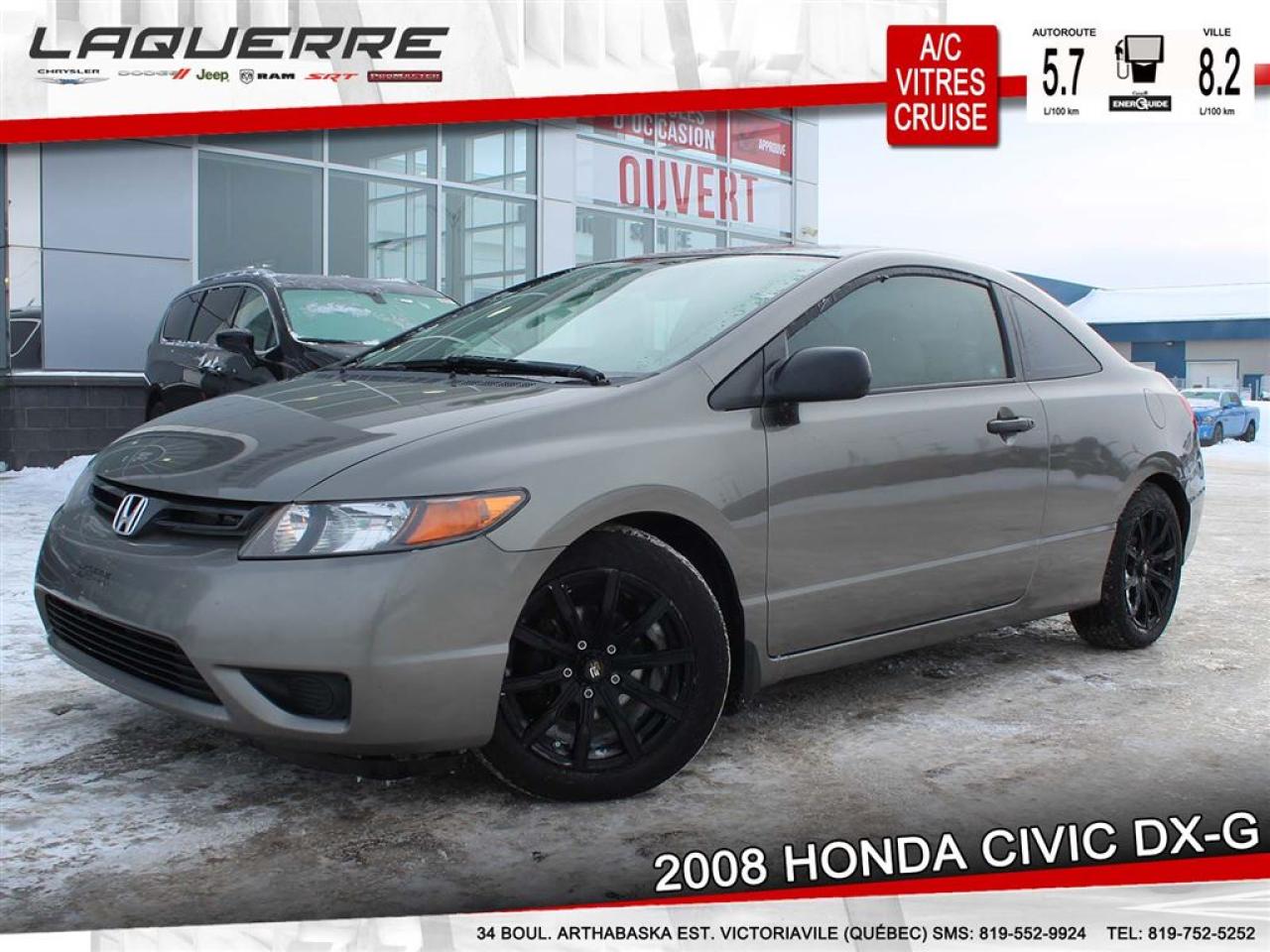 Used 2008 Honda Civic Dx-G Ac 2 Portes for sale in Victoriaville, QC