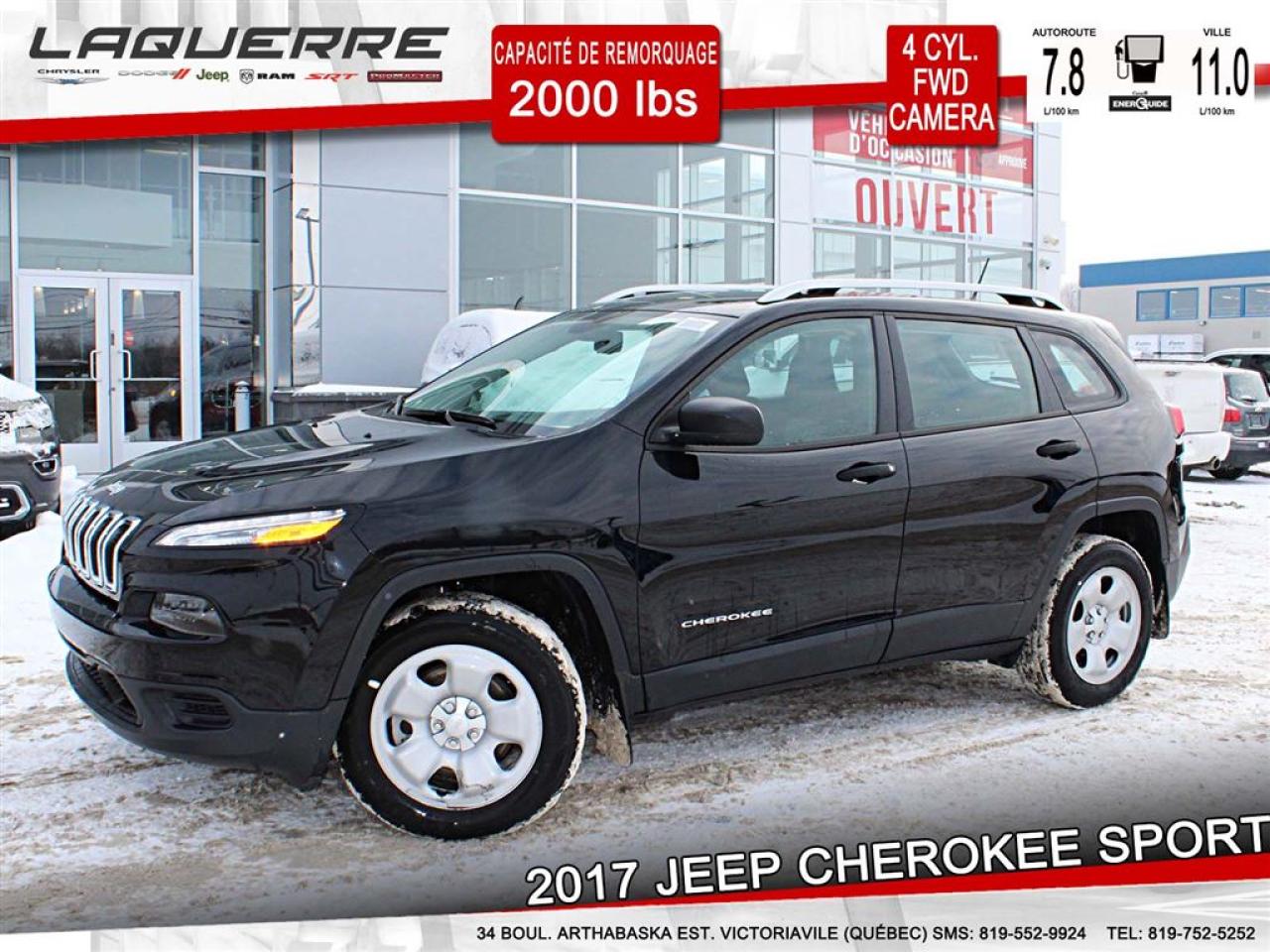 Used 2017 Jeep Cherokee Sport 4cyl 4x2 for sale in Victoriaville, QC