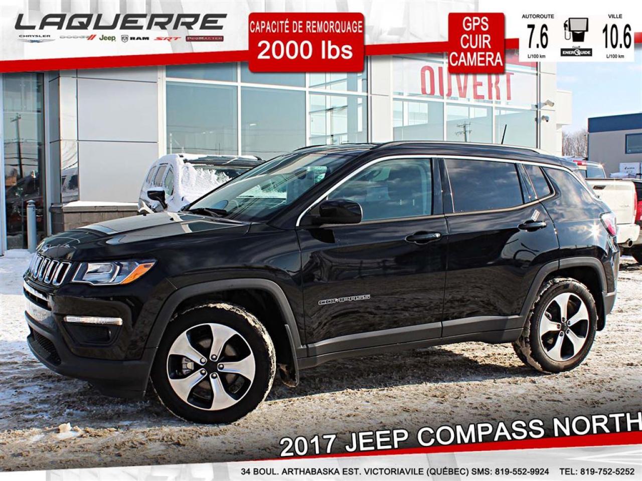 Used 2017 Jeep Compass North 4 Cyl. Cuir for sale in Victoriaville, QC