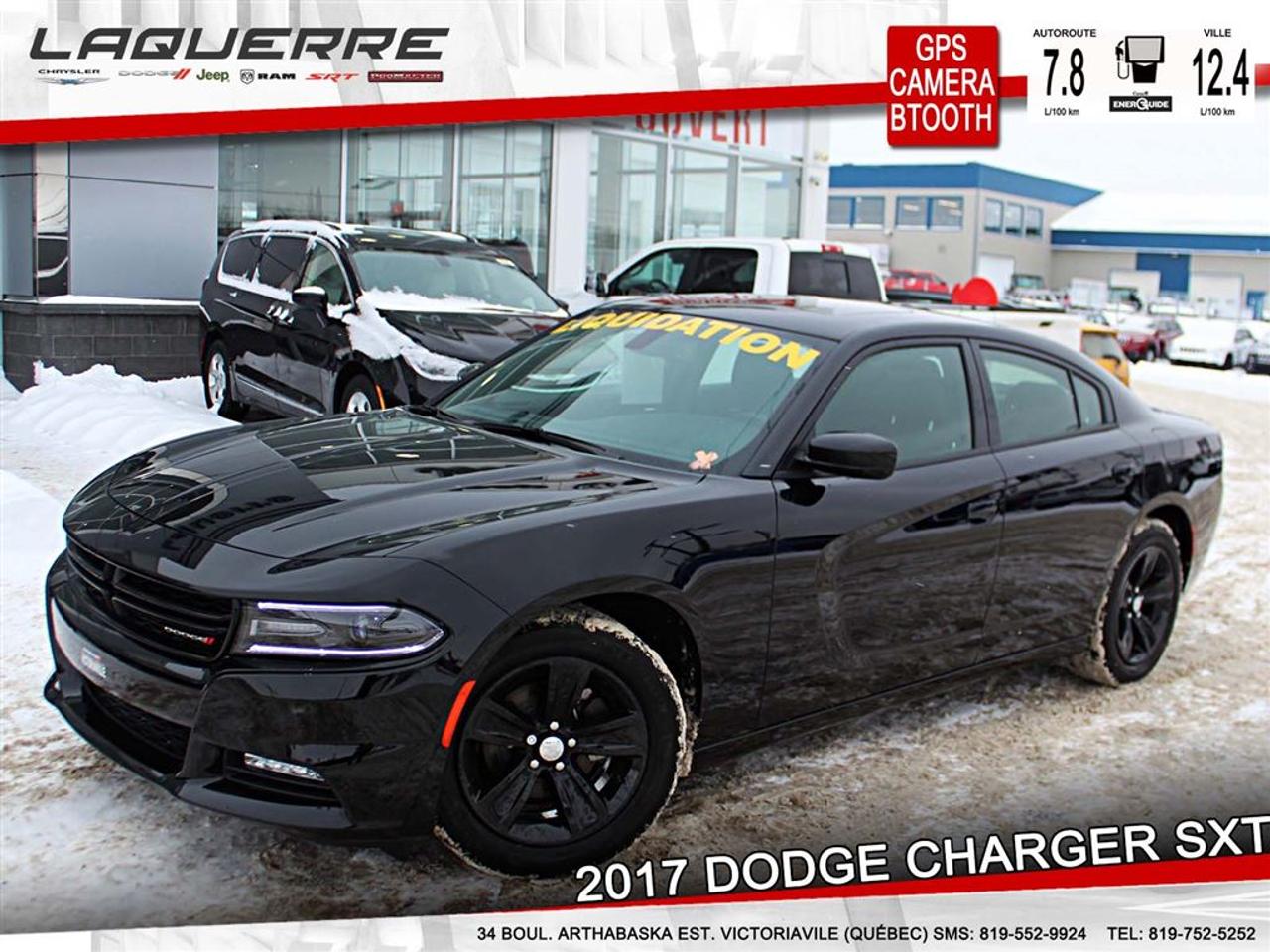 <a href=https://www.laquerrechrysler.com/occasion/Dodge-Charger-2017.html>https://www.laquerrechrysler.com/occasion/Dodge-Charger-2017.html</a>

PNBV: 2314 KG - Moteur V6 Pentastar 3.6L - Trans. automatique 8 vitesses - Sièges en tissus -  Sièges Électriques/Chauffants - Essuie glace à détecteur de pluie - Phares automatiques - Phares antibrouillard - Groupe électrique - Bluetooth/AUX/USB/12 volts - Régulateur de vitesse - Air Climatisée bizone - Antipatinage - Système de navigation - Caméra de recul - Toit ouvrant - Système audio 6 haut-parleurs - Rétroviseur intérieur à atténuation automatique - Rétroviseurs extérieurs Chauffants/Électriques - Rétroviseurs repliables manuellement - Éclairage DEL - Démarreur à distance.    Prix avec Financement !!! - À 40 minutes de Trois-Rivières, 1h15 de Montréal et 1h15 de Québec -    Nous achetons toutes marques de véhicule au meilleur prix garanti!!! ! Venez en concession afin de profiter dune évaluation gratuite!  Prenez rendez-vous pour faire lessai routier pendant que le véhicule est toujours disponible !  Plus de 50 véhicules doccasion en inventaire !  Nous offrons un financement 1ère 2ème et 3ème chance au crédit !  Optez pour un service unique où la transparence est notre priorité!