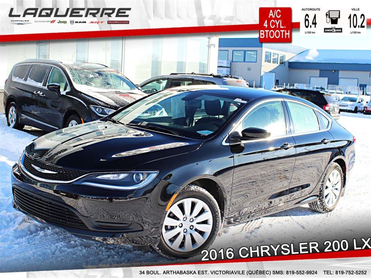 Used 2016 Chrysler 200 Lx 4cyl. Ac for sale in Victoriaville, QC