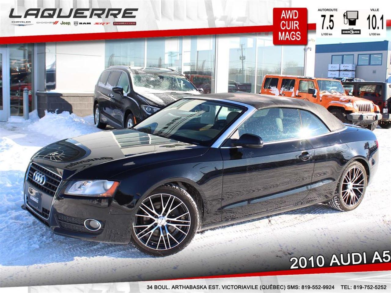Used 2010 Audi A5 AWD for sale in Victoriaville, QC
