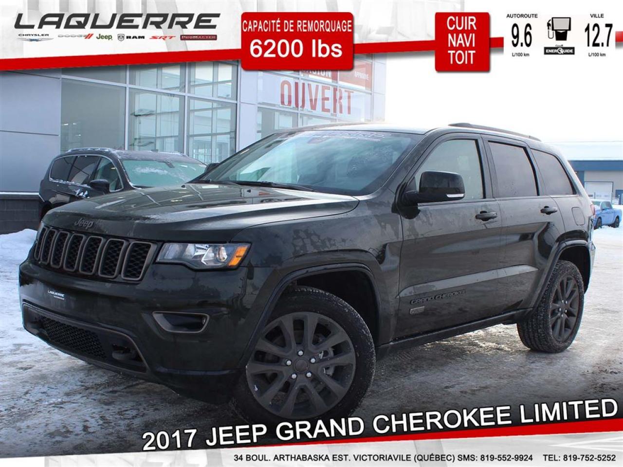 Used 2017 Jeep Grand Cherokee Ltd 75eedition Cuir for sale in Victoriaville, QC