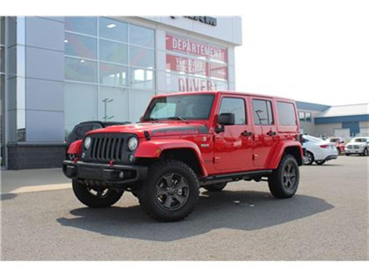 <a href=https://www.laquerrechrysler.com/occasion/Jeep-Wrangler-2017.html>https://www.laquerrechrysler.com/occasion/Jeep-Wrangler-2017.html</a>

Ce v hicule comprend: PNBV: 2586 KG - D marreur distance - Vitres teint es - Mags - Phares antibrouillard - Groupe lectrique - Miroirs lectriques/chauffants - Int rieur en cuir - Si ges chauffants - Syst me de navigation - Bluetooth - R gulateur de vitesse - Air climatis - cran tactile - Prises 12v/115v - Prises AUX - Antipatinage - Essuie-glace d tecteur de pluie - Nouveaut chez Victoriaville Chrysler! Maintenant un inventaire de v hicules doccasion pour satisfaire vos besoins. Nous reprenons votre v hicule d change au meilleur prix ! Venez en concession afin de profiter dune valuation gratuite! Nous offrons un financement 1 re 2 me et 3 me chance au cr dit ! Optez pour un service unique !