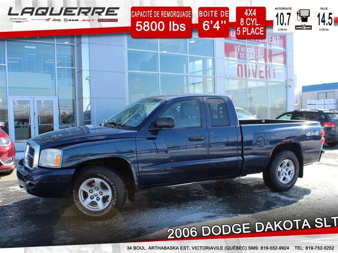 Used 2006 Dodge Dakota Slt V8 4x4 for sale in Victoriaville, QC