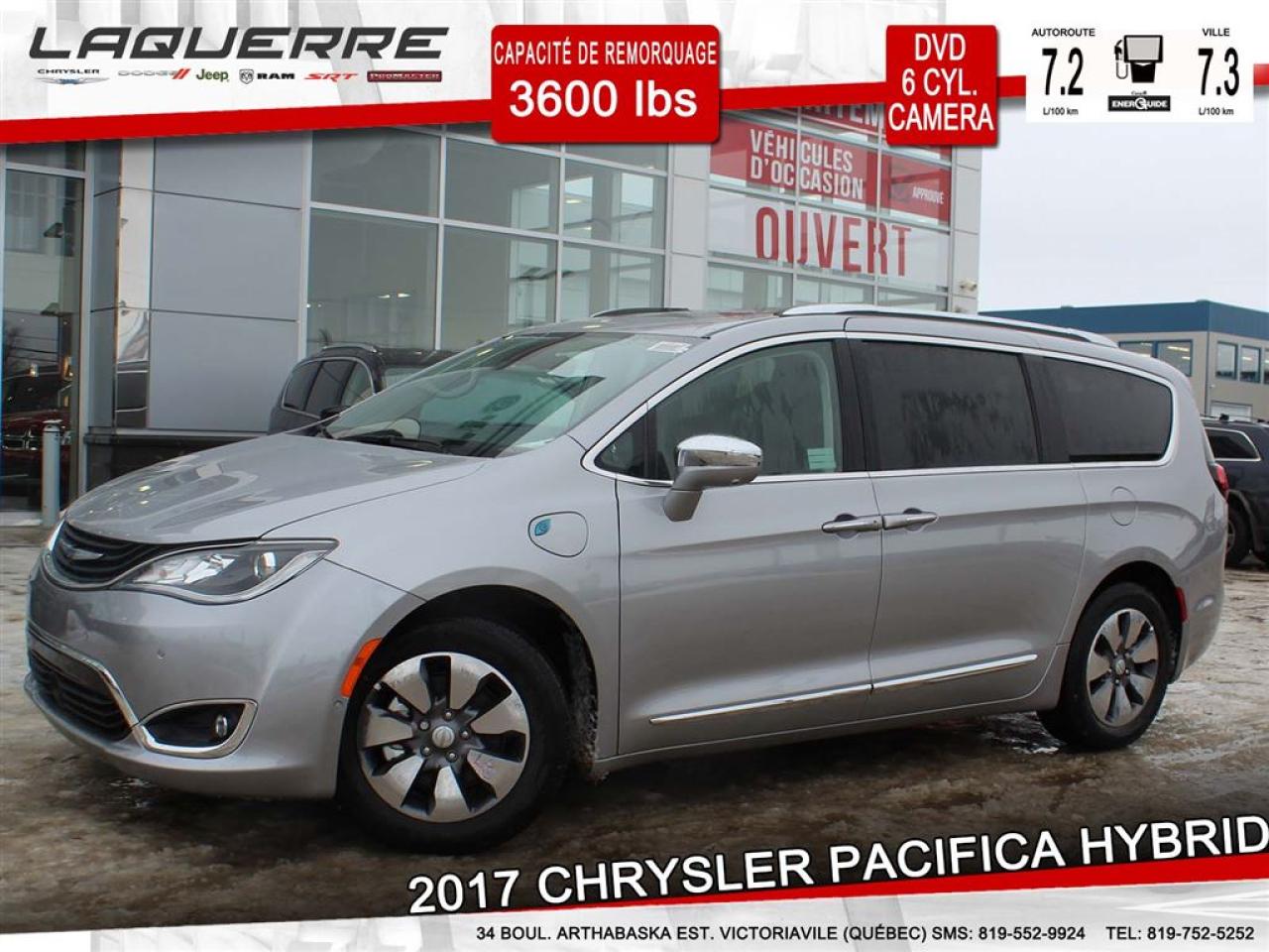 Used 2017 Chrysler Pacifica Platinum Hybride for sale in Victoriaville, QC