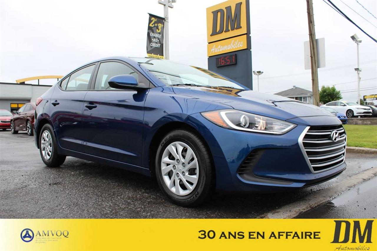<a href=https://www.dmautos.ca/occasion/Hyundai-Elantra-2017.html>https://www.dmautos.ca/occasion/Hyundai-Elantra-2017.html</a>

LE, BLUETOOTH, AIR CLIMATISÉ, GROUPE ÉLECTRIQUE, PRISE USB ET AUXILIAIRE, MIROIRS ÉLECTRIQUES ET BEAUCOUP PLUS ... POURQUOI CHOISIR DM AUTOMOBILES :    - Plus de 29 ans en affaires   - 150 véhicules presque neufs en inventaire  - Rapport CARPROOF   - Financement facile au meilleur taux du marché   - Service après-vente hors pair   - $$$$ Maximum pour votre échange