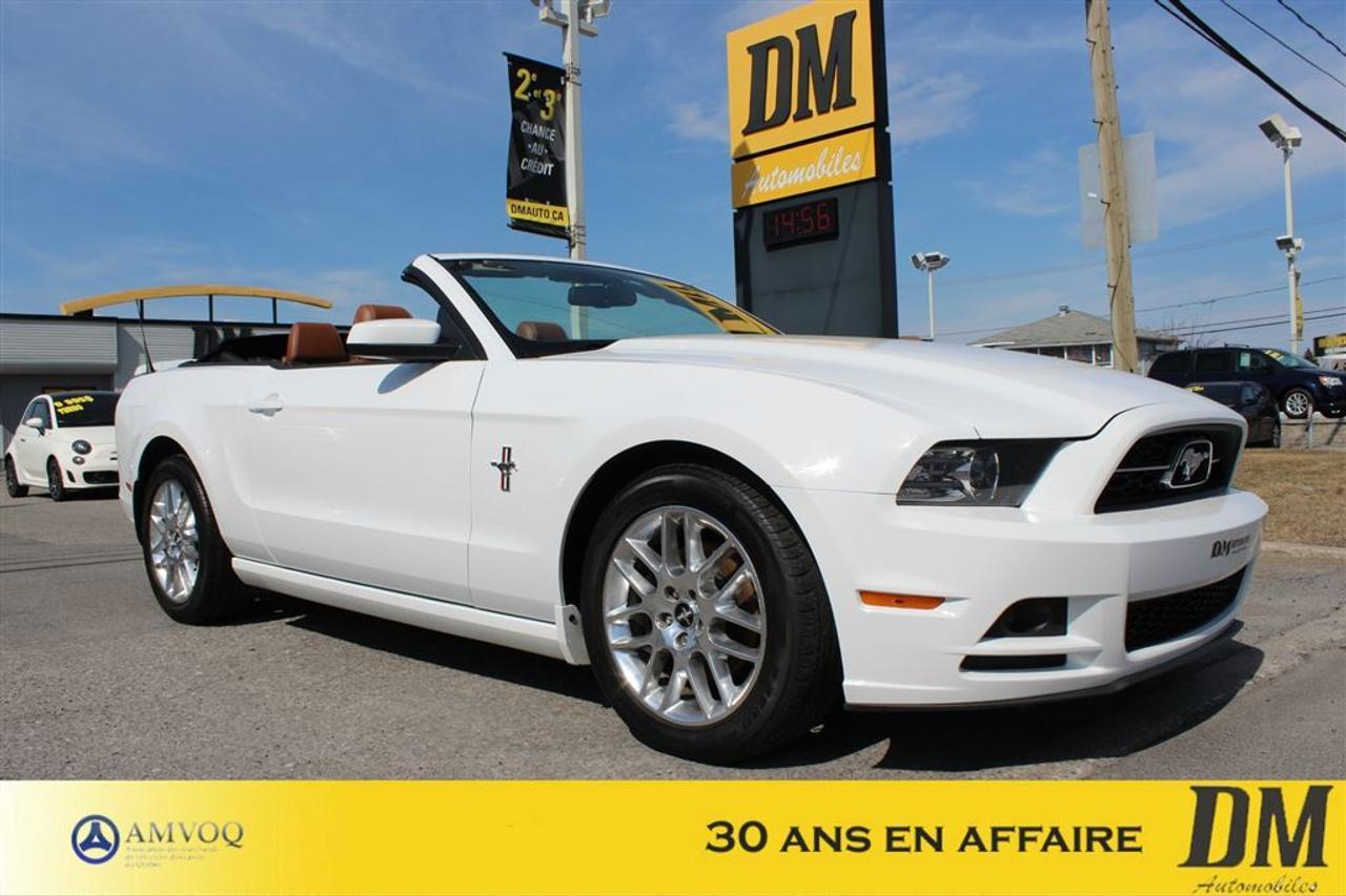 <a href=https://www.dmautos.ca/occasion/Ford-Mustang-2014.html>https://www.dmautos.ca/occasion/Ford-Mustang-2014.html</a>

***AUCUN FRAIS SUPPLÉMENTAIRE*** MUSTANG 2014 DÉCAPOTABLE, CAMÉRA DE RECUL, INTÉRIEUR EN CUIR CARAMEL, LUMIÈRE AUTOMATIQUE, SIÈGES CHAUFFANTS, BANDE PROTECTRICE 3M CAPOT & AILES, RÉGULATEUR DE VITESSE, ORDINATEUR DE ROUTE, ROUES EN ALLIAGE DE 18, TÉLÉPHONE MAIN LIBRE ET BEAUCOUP PLUS ...Pourquoi choisir DM Automobiles :    - Plus de 29 ans en affaires  - 150 véhicules presque neufs en inventaire  - Rapport CARPROOF  - Financement facile au meilleur taux du marché  - Service après-vente hors pair  - $$$$ Maximum pour votre échange $$$$