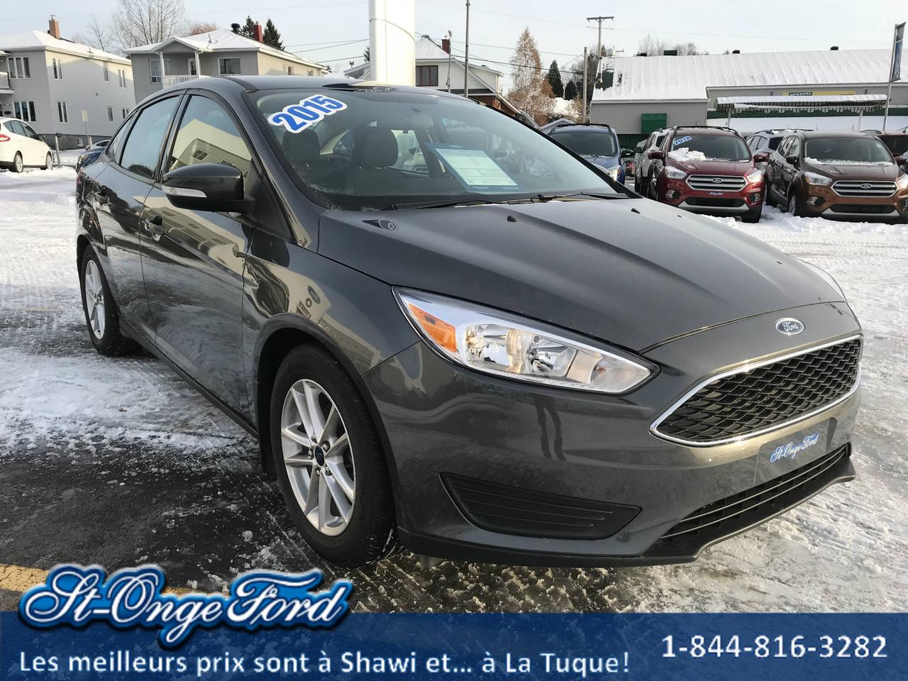 <a href=https://www.groupemondou.com/occasion/Ford-Focus-2015.html>https://www.groupemondou.com/occasion/Ford-Focus-2015.html</a>

Volant chauffant, sièges chauffants,tapis toutes saisons, SYNC. PRIX IMBATTABLE! 

St-Onge Ford (une concession du Groupe Mondou) est un des plus importants concessionnaires de véhicule Ford et doccasion au Québec. Nous offrons un service de livraison GRATUITEMENT partout au Québec ! 

Chef de file en FINANCEMENT automobile et crédit de 1ère 2e et 3e chance, approbation garantie à 100% 

Vous avez un véhicule déchange ? Notre engagement, vous offrir la meilleure valeur sur le marché pour votre véhicule déchange!

Contactez-nous et nous vous ferons une offre imbattable ! 
Les meilleurs prix sont à Shawi... et à La Tuque

https://www.st-onge-ford.com/