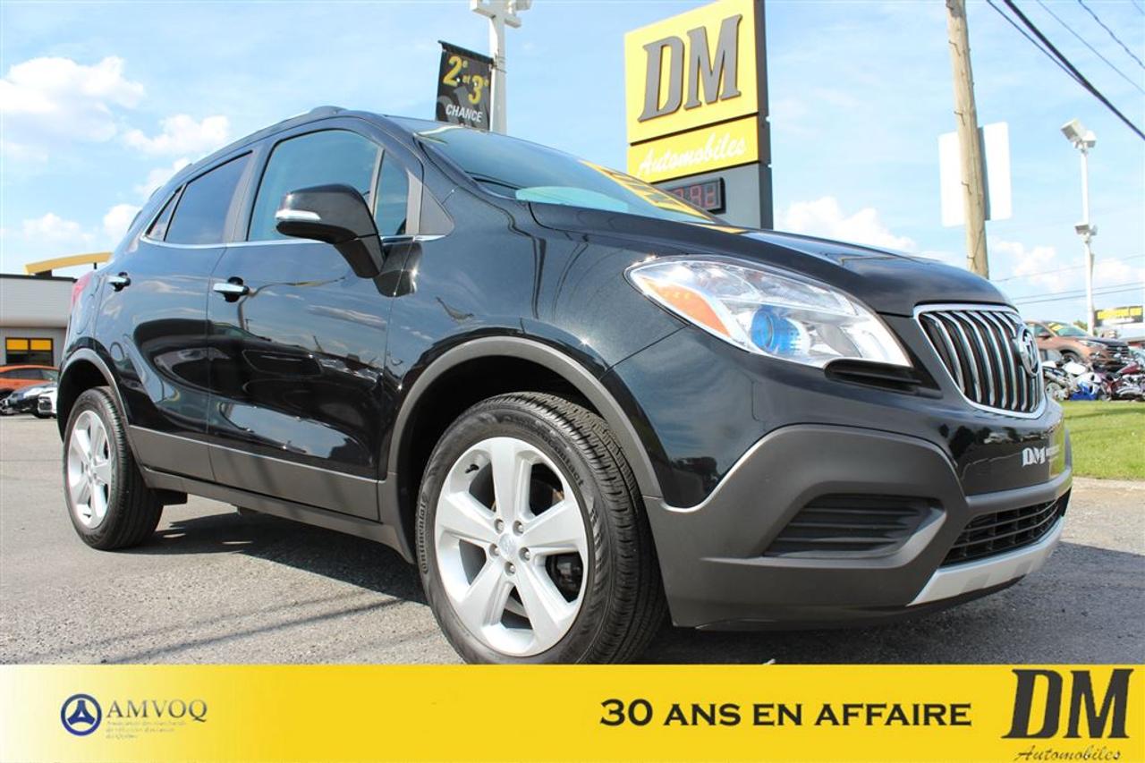 <a href=https://www.dmautos.ca/occasion/Buick-Encore-2016.html>https://www.dmautos.ca/occasion/Buick-Encore-2016.html</a>

QUATRES ROUES MOTRICES, ENSEMBLE DE MAGS 18 POCUES, CAMÉRA DE RECUL, SIÈGE ÉLECTRIQUE, LUMIÈRE AUTOMATIQUE, ENSEMBLE BLUETOOTH, AIR CLIMATISÉ ET BEAUCOUP PLUS...POURQUOI CHOISIR DM AUTOMOBILES    - Plus de 29 ans en affaires  - 150 véhicules presque neufs en inventaire  - Rapport CARPROOF  - Financement facile au meilleur taux du marché  - Service après-vente hors pair  - $$$$ Maximum pour votre échange