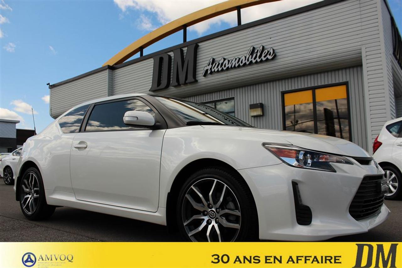 <a href=https://www.dmautos.ca/occasion/Scion-tC-2016.html>https://www.dmautos.ca/occasion/Scion-tC-2016.html</a>

***AUCUN FRAIS ADDITIONNEL*** NAVIGATION, AIR CLIMATISÉ, TOIT OUVRANT, MIROIRS ÉLECTRIQUES ET CHAUFFANTS, BLUETOOTH, VITRES ÉLECTRIQUES, PORTES ÉLECTRIQUES, MAGS, RÉGULATEUR DE VITESSE ET BEAUCOUP PLUS...Pourquoi choisir DM Automobiles :    - Plus de 29 ans en affaires  - 150 véhicules presque neufs en inventaire  - Rapport CARPROOF  - Financement facile au meilleur taux du marché  - Service après-vente hors pair  - $$$$ Maximum pour votre échange $$$$