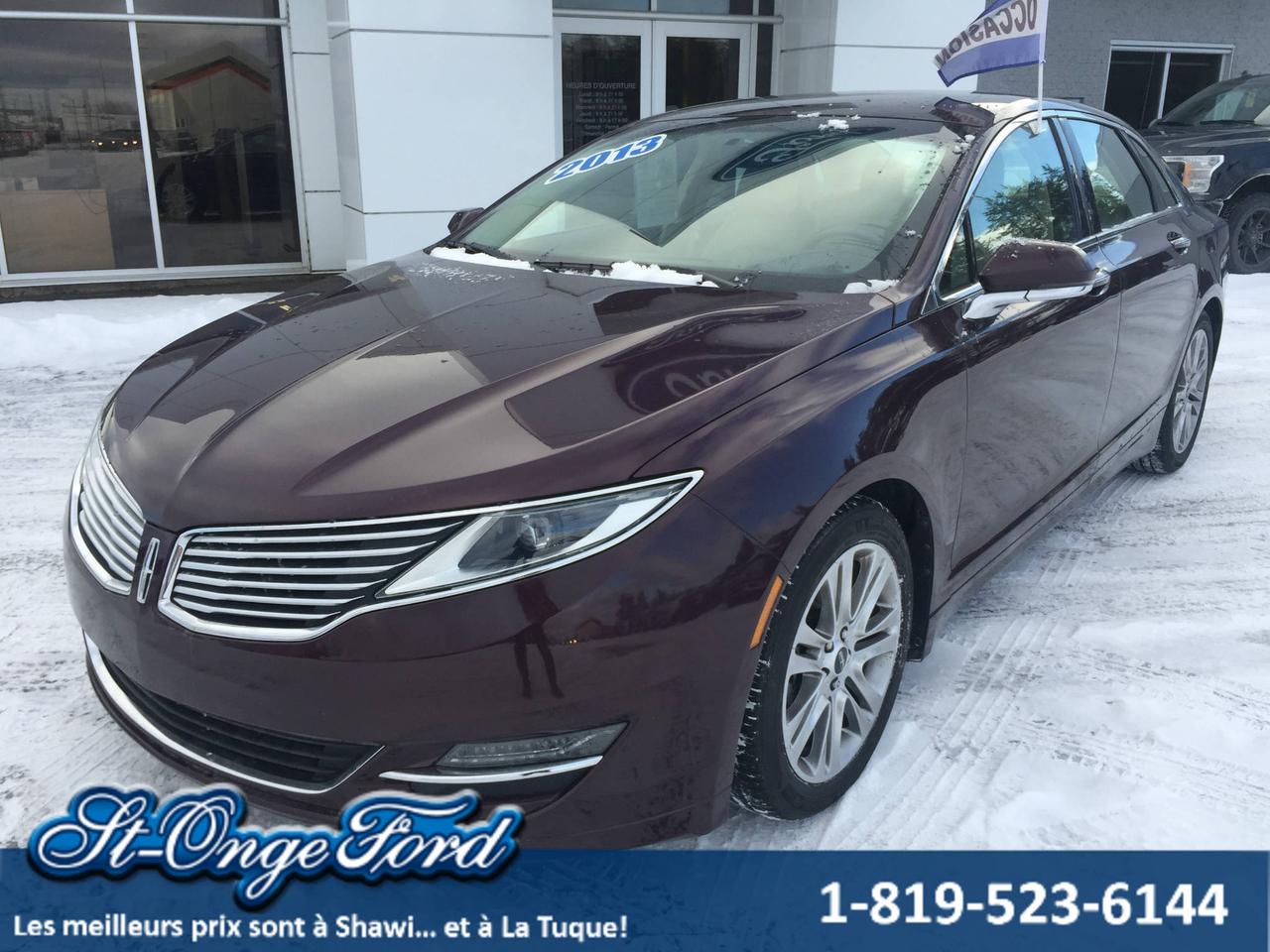 <a href=https://www.groupemondou.com/occasion/Lincoln-MKZ-2013.html>https://www.groupemondou.com/occasion/Lincoln-MKZ-2013.html</a>

***NOUVEL ARRIVAGE***
Caméra de recul, chauffe-moteur, prix imbattable! 

St-Onge Ford (une concession du Groupe Mondou) est un des plus importants concessionnaires de véhicule Ford et doccasion au Québec. Nous offrons un service de livraison GRATUITEMENT partout au Québec ! 

Chef de file en FINANCEMENT automobile et crédit de 1ère 2e et 3e chance, approbation garantie à 100% 

Vous avez un véhicule déchange ? Notre engagement, vous offrir la meilleure valeur sur le marché pour votre véhicule déchange!

Contactez-nous et nous vous ferons une offre imbattable ! 
Les meilleurs prix sont à Shawi... et à La Tuque
https://www.st-onge-ford.com/